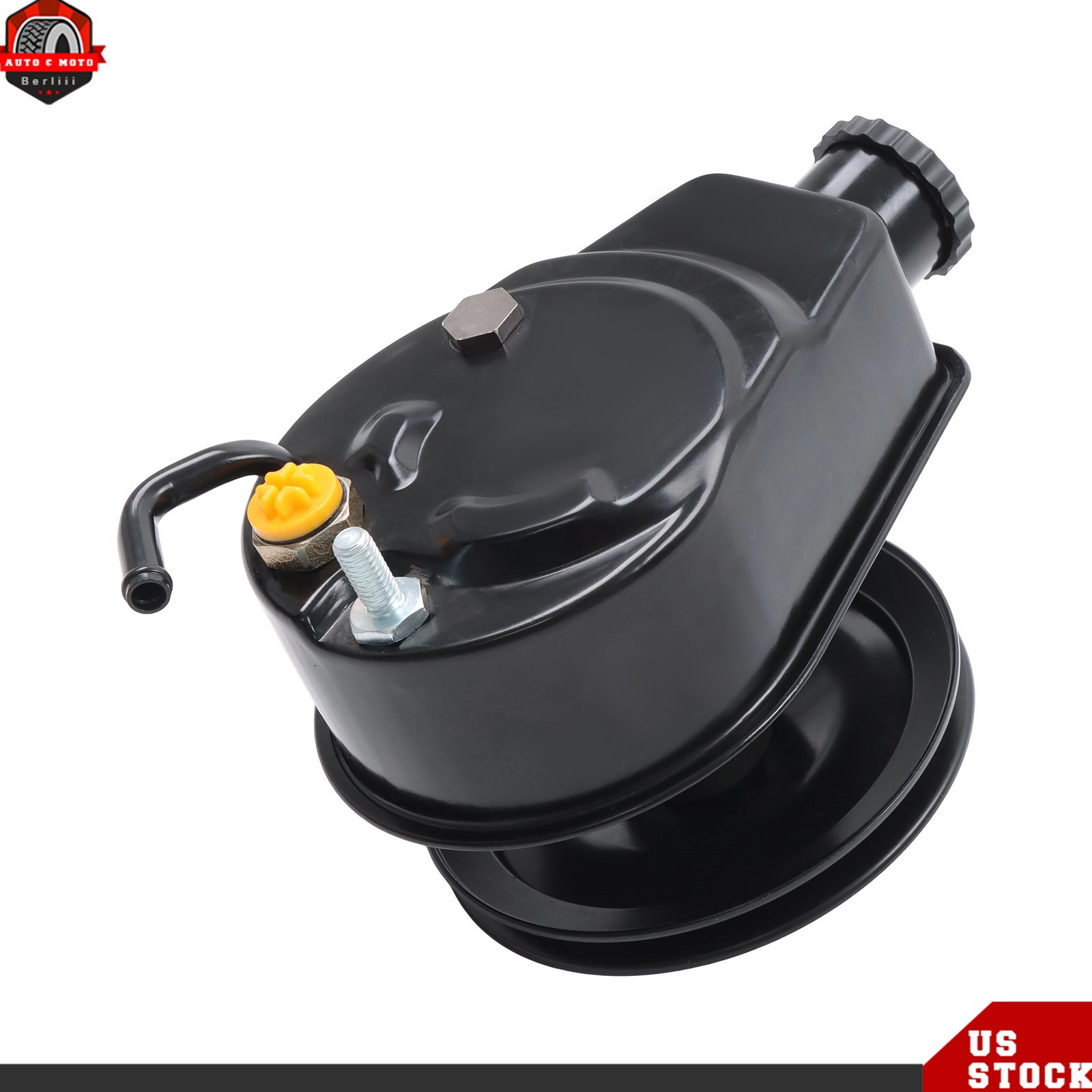 BBC SBC For Chevy 283 Saginaw Style Power Steering Pump w/ Single Groove Pulley