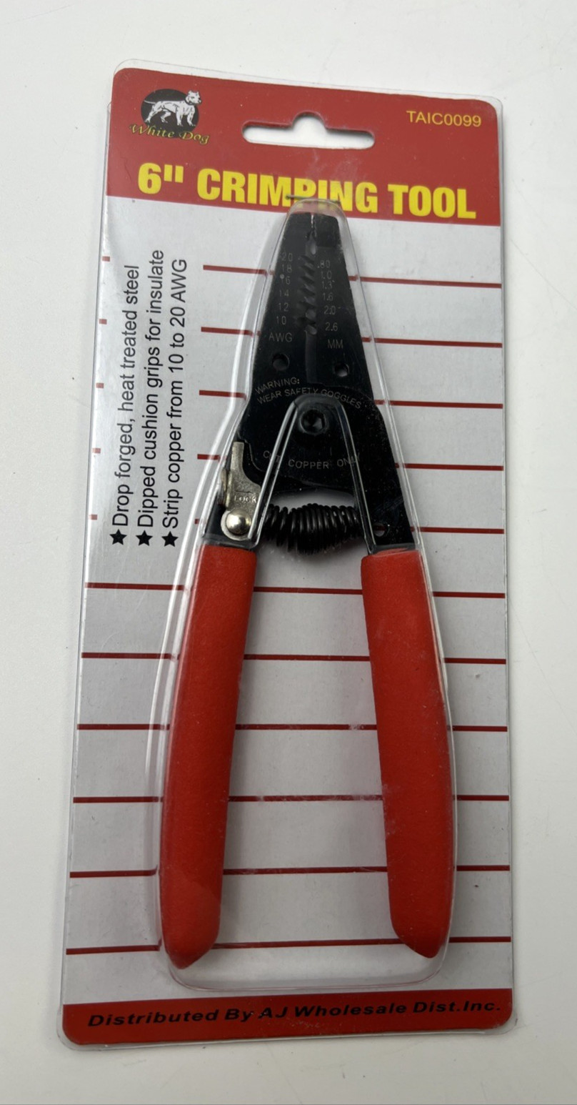 6" Crimping Tool - White Dog Unopened