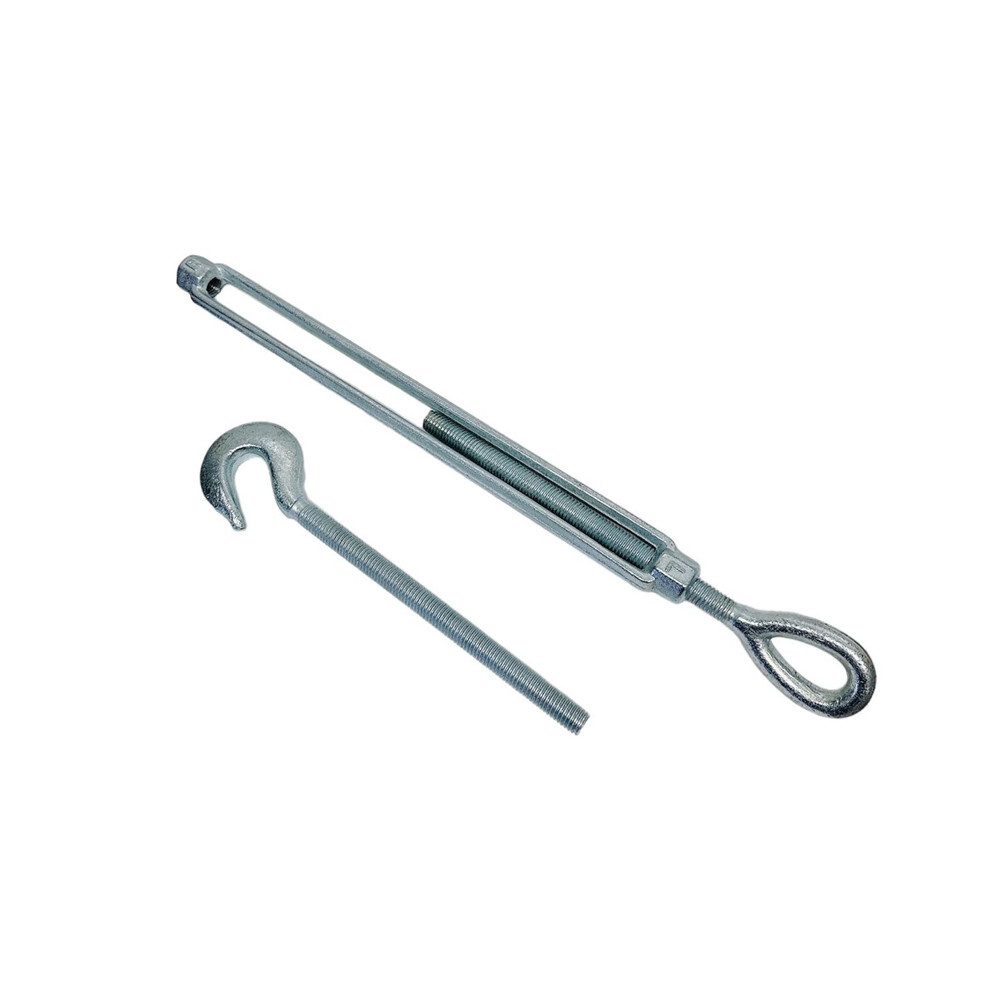 1/2" x 12" Turnbuckle HOOK EYE Pulley Galvanized Drop Forge 1500 Lb Capacity