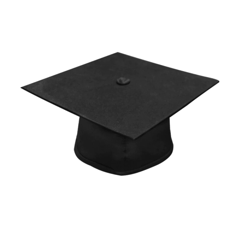 Matte Black High School/Bachelor Graduation Cap & Gown