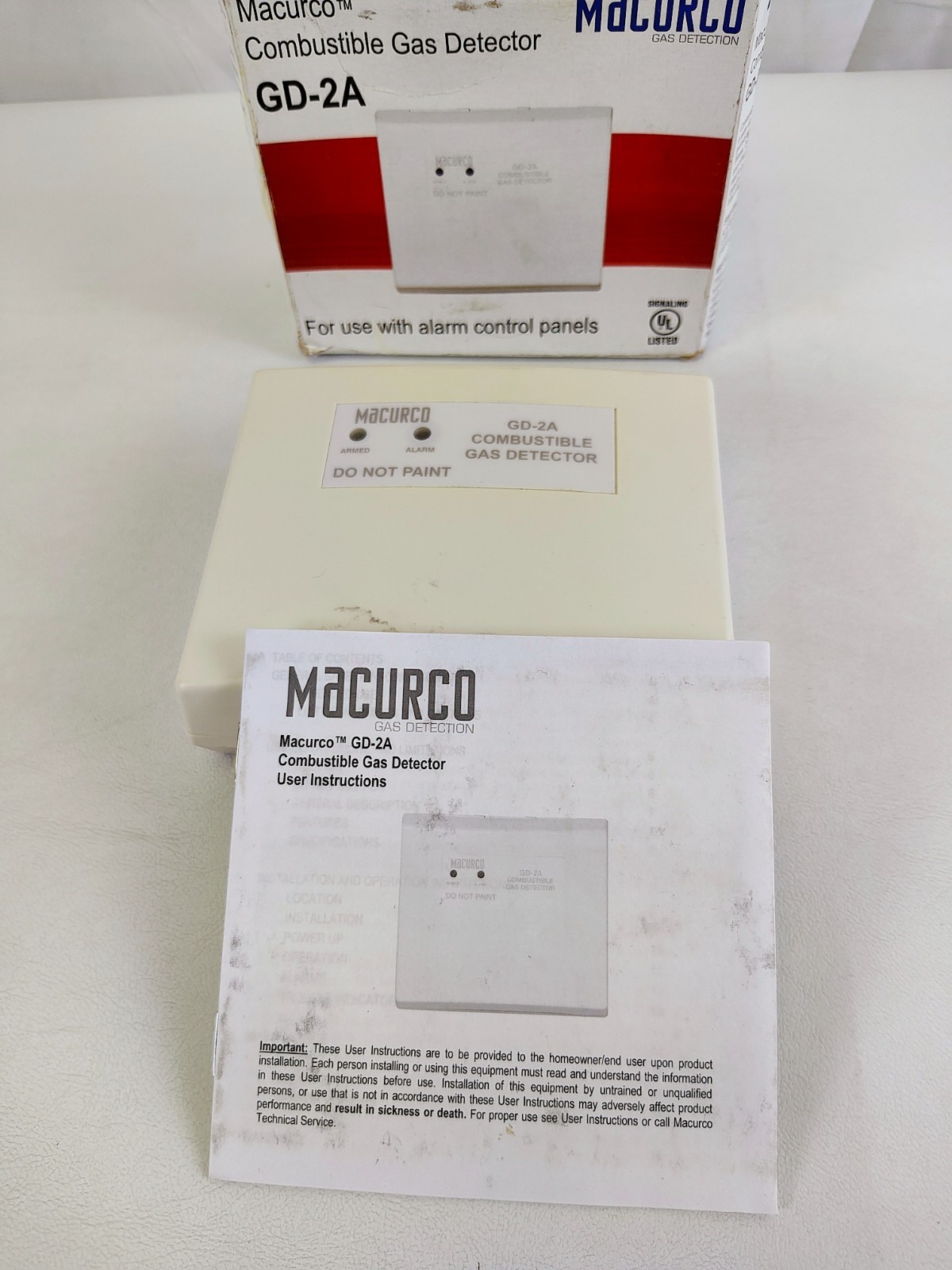 Macurco GD-2A Security Series Combustible/Heating Gas Detector Used