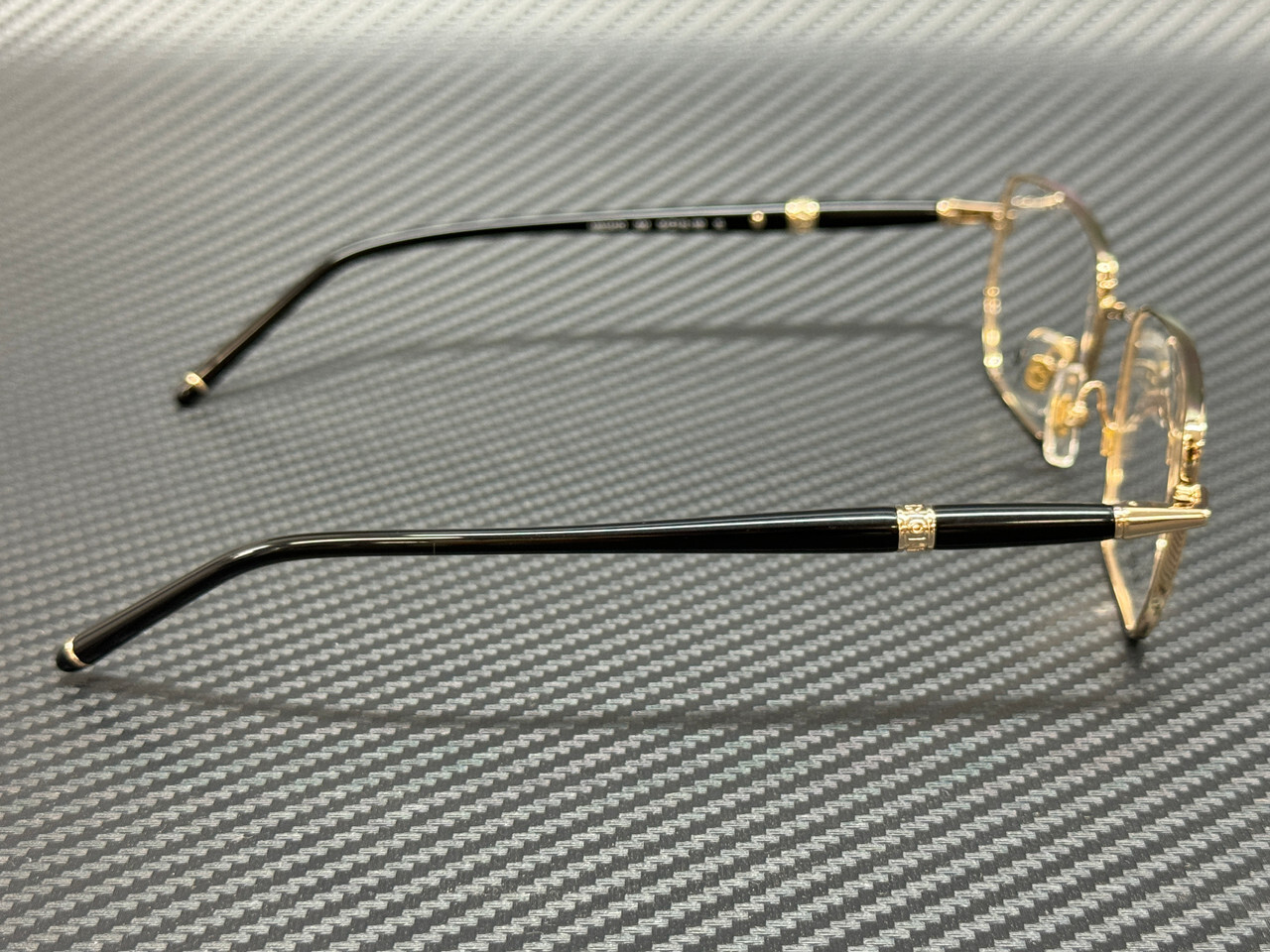 MONT BLANC MB0347O 004 Gold Black Extra Large Men's 54 mm Eyeglasses