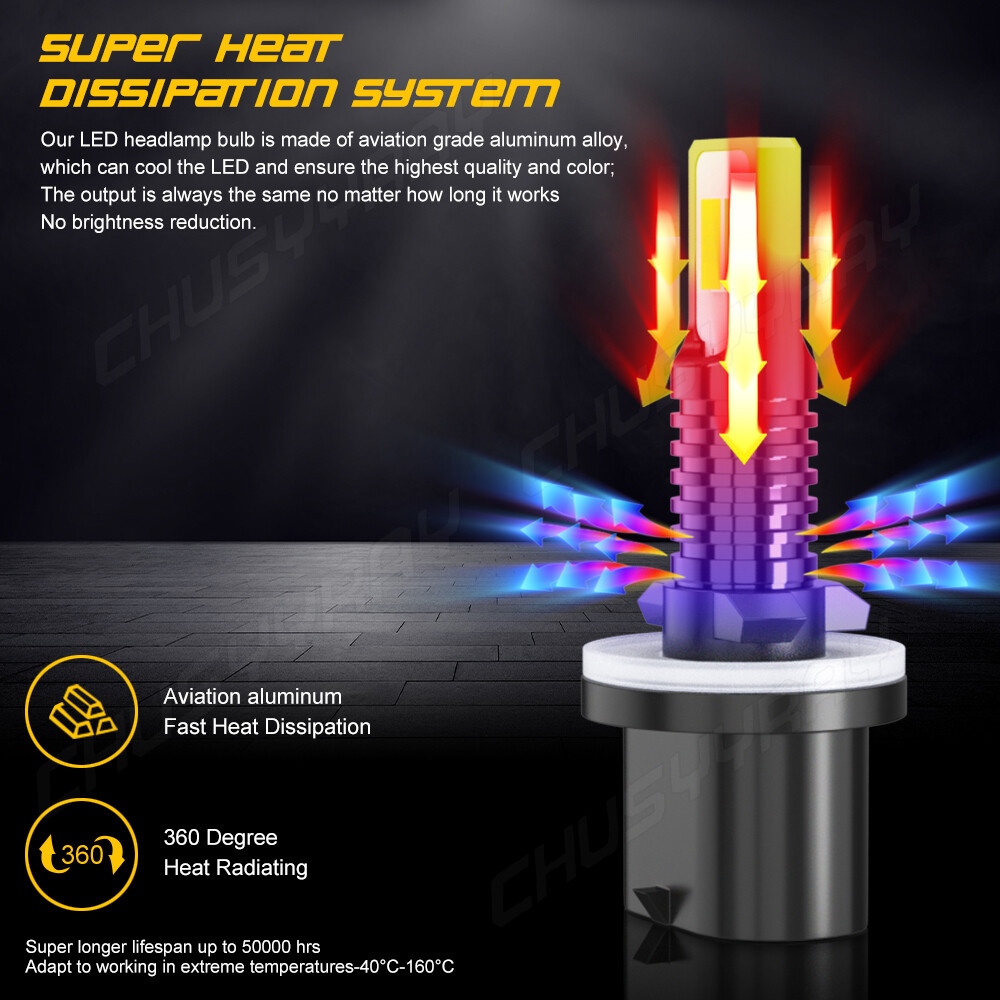 880 881 LED Headlight Combo Bulbs For Arctic Cat Crossfire 800 Sno Pro EFI 07-11