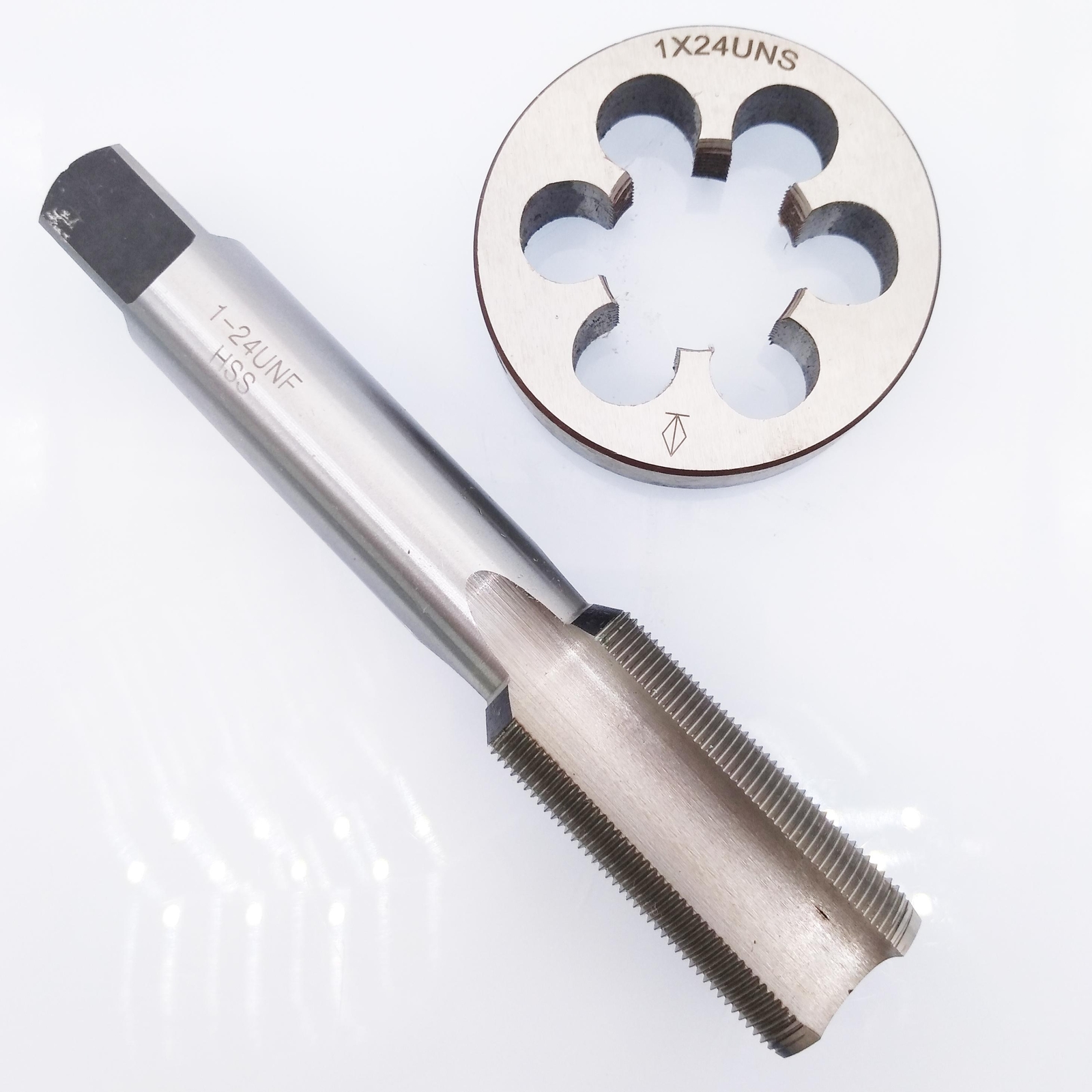 US Stock HSS 1"-24 UNF Tap & 1"-24 UNS Die Right Hand