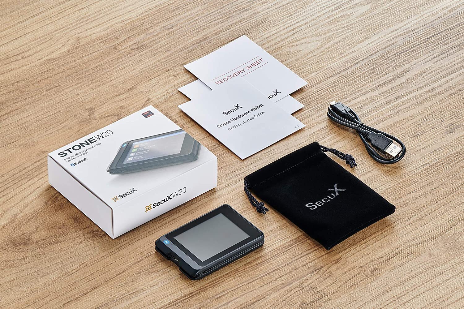 SecuX W20 Secure Touchscreen Crypto Hardware Wallet with Bluetooth