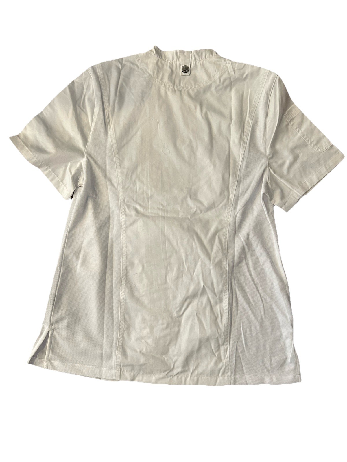 Chef Works Women's Springfield Chef Coat Jacket Size Large White Zipper