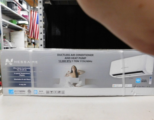 HESSAIRE AC Heat pump H12E1 Indoor Unit 12,000 BTU Wall mount Unit ONLY