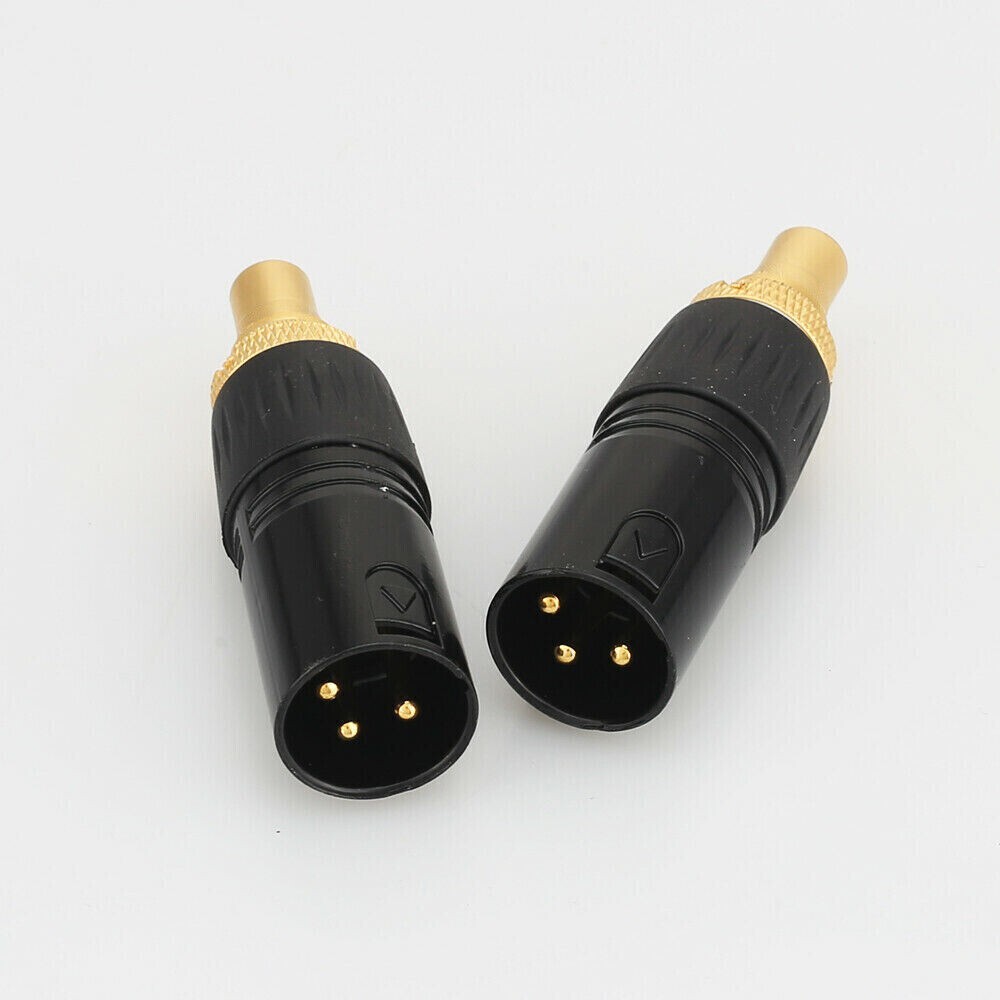 Pair Neutrik 3 Pin XLR Female/ Male to RCA Female Audio Adapter Plug Connector
