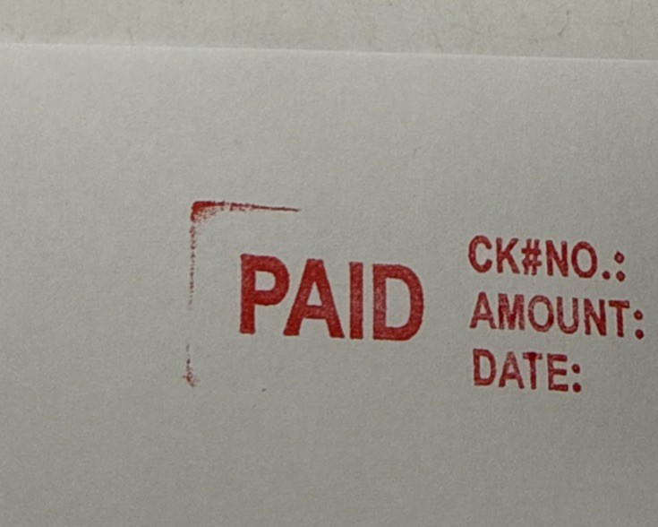 Lot of 3 self inking office stamp set Paid, Received & Copy Bundle with Bonus