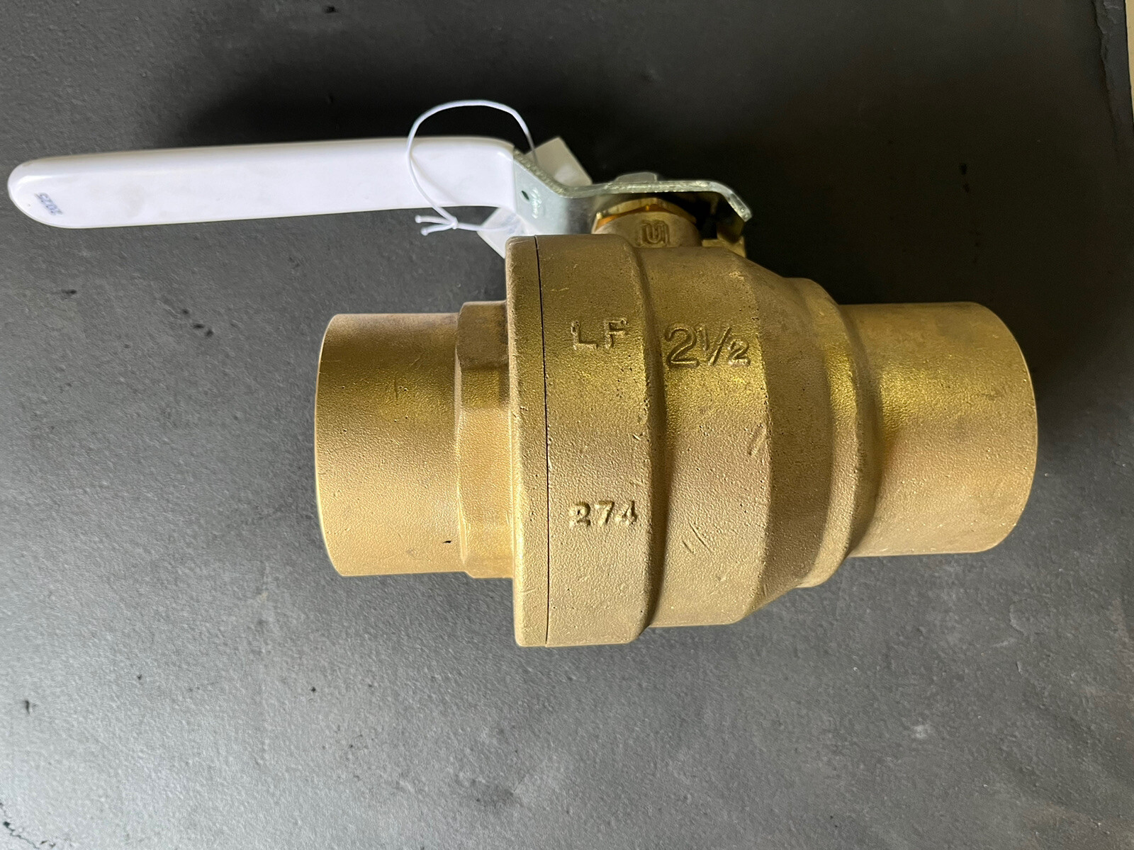 2-1/2" Solder, Full-Port, Lead-Free Brass Ball Valve, 400 WOG, 150 WSP