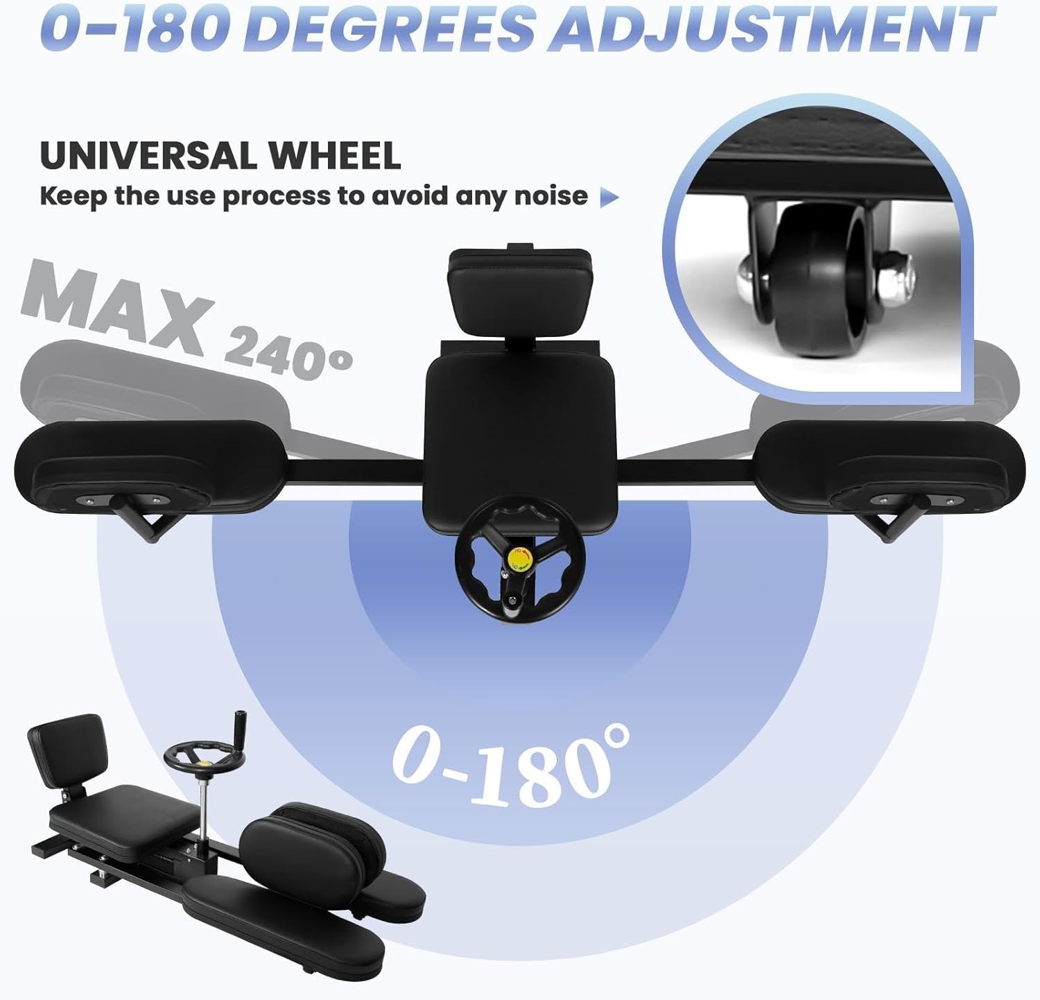 440LBS Split Machine 240° Split Stretcher for Physical Training Flexibility