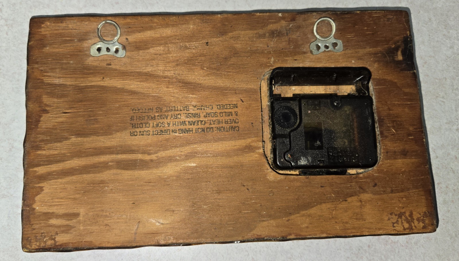 Elvis Presley Wooden Clock Face Lacquered Wood Plaque And Christmas CD SEE DESCP