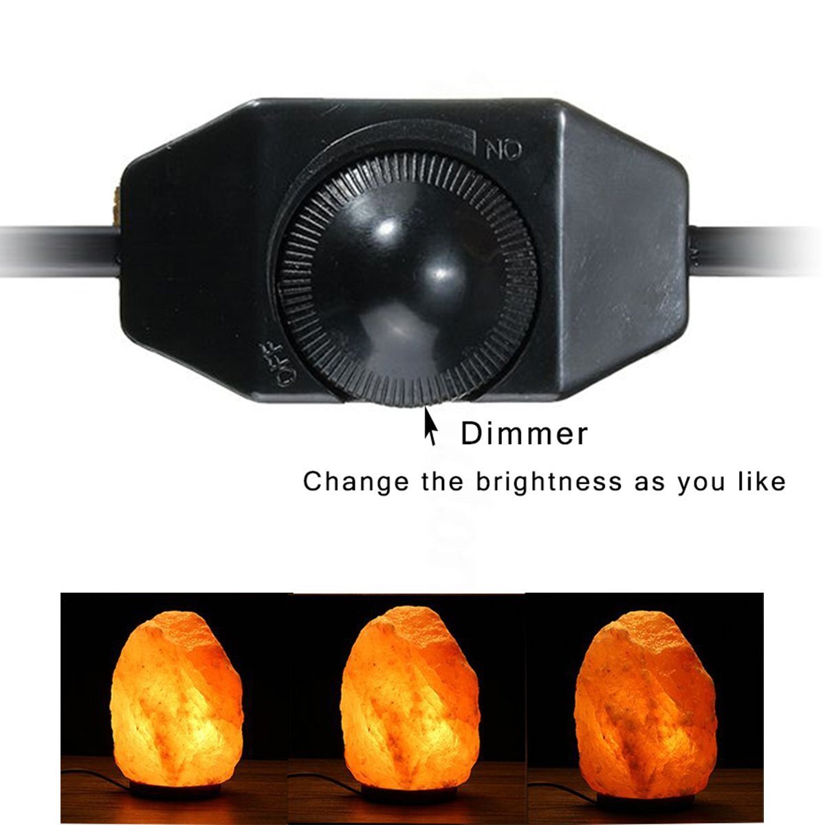 6FT Himalayan Salt Lamps Replacement Cord with Dimmer Switch E12 C7 Socket