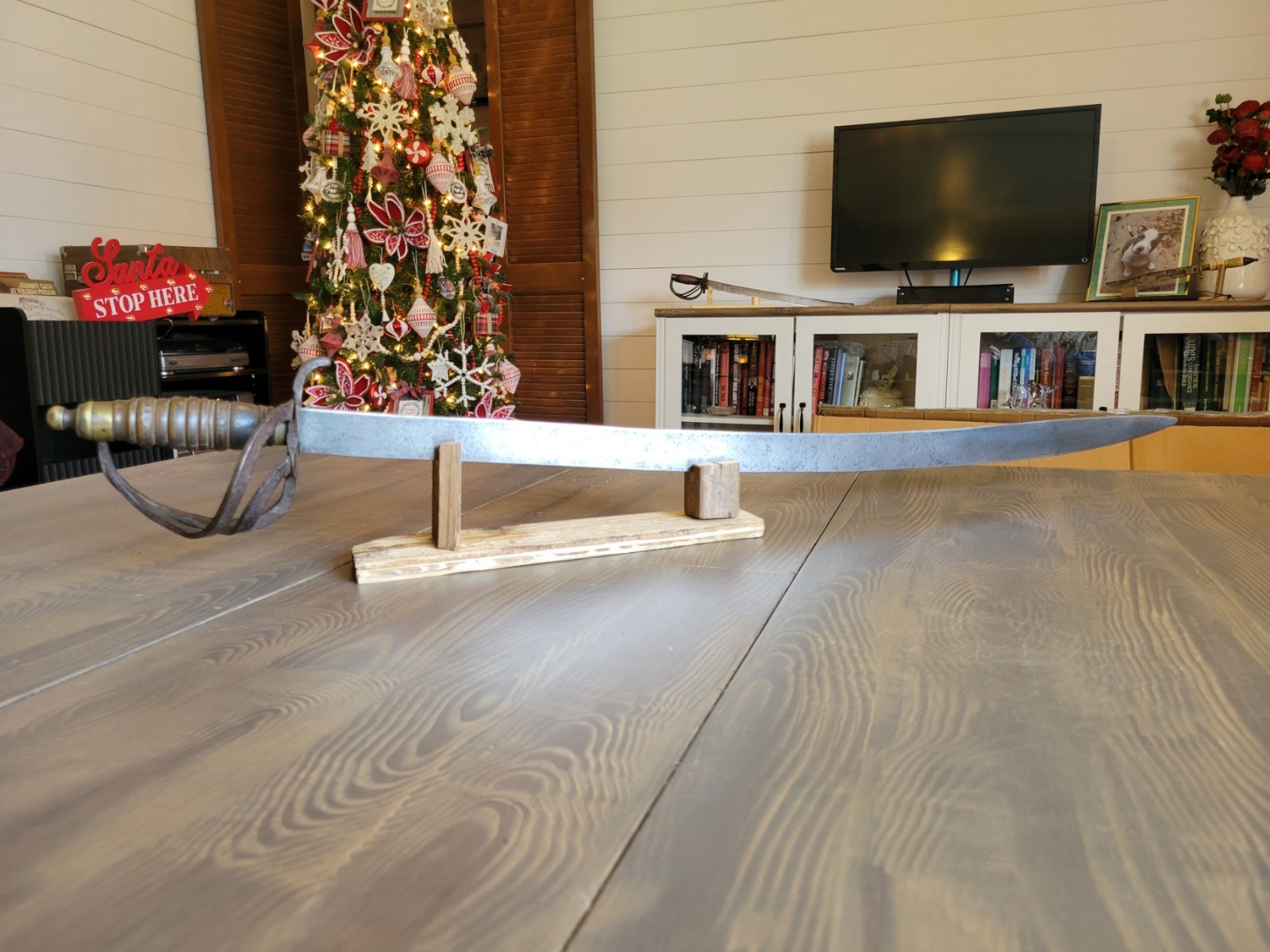 Mexican-Civil War Era Blacksmith Made Sword Used Free Shipping