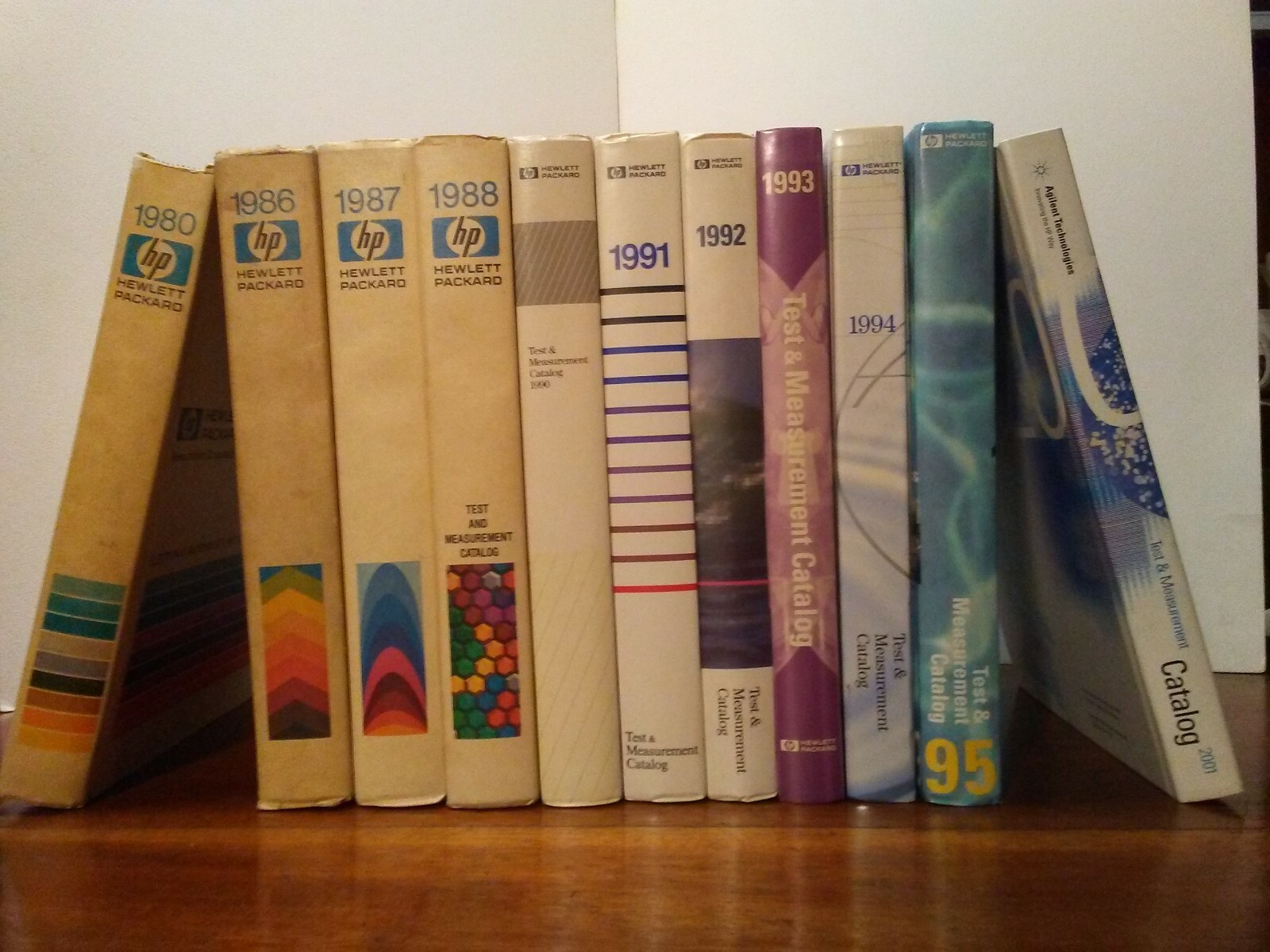 HP / Agilent Catalogs 1980 1985 1990 1991 1992 1993 1994 1995 1996 2001