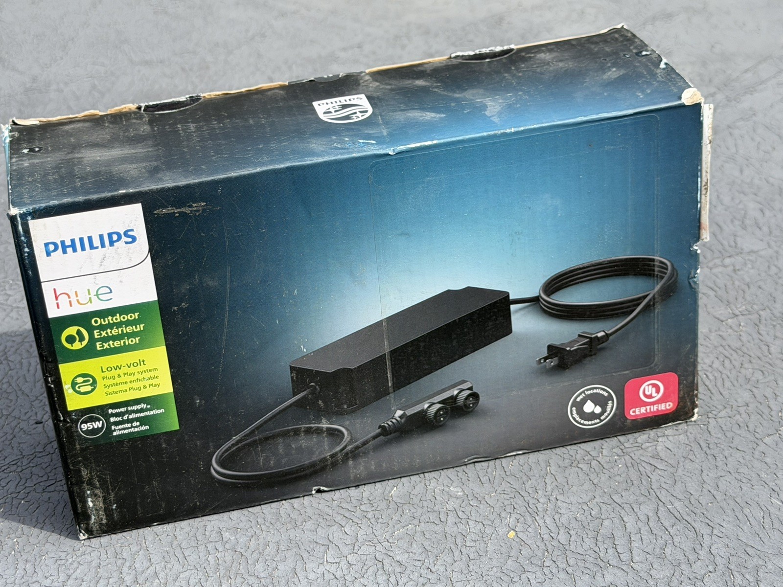 Philips Hue 95W Outdoor Power Supply Black Low Voltage Fully Weatherproof NEW ✅