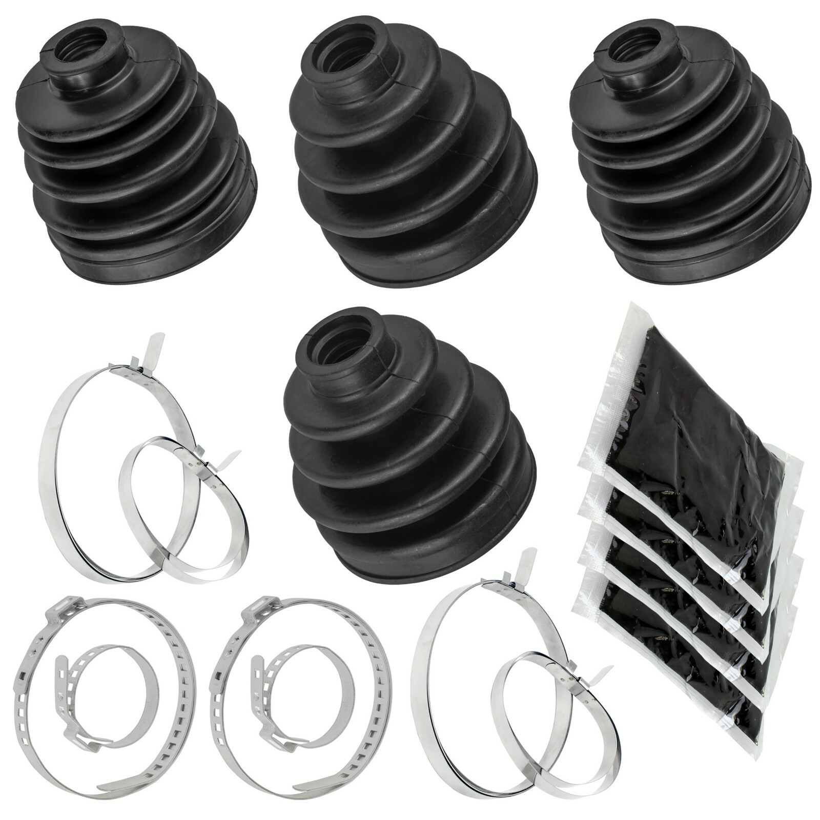 2 Front Axle Outer Inner CV Boot Kit For Polaris RZR XP 1000/RZR XP 4 1000 17-20