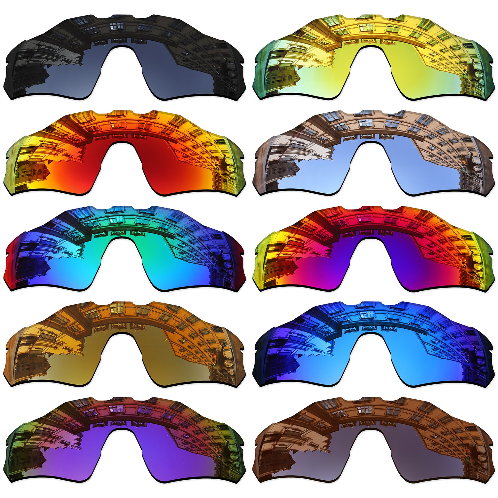 Vonxyz Polarized Replacement Lens for-Oakley Radar EV Path OO9208 Sunglass Multi