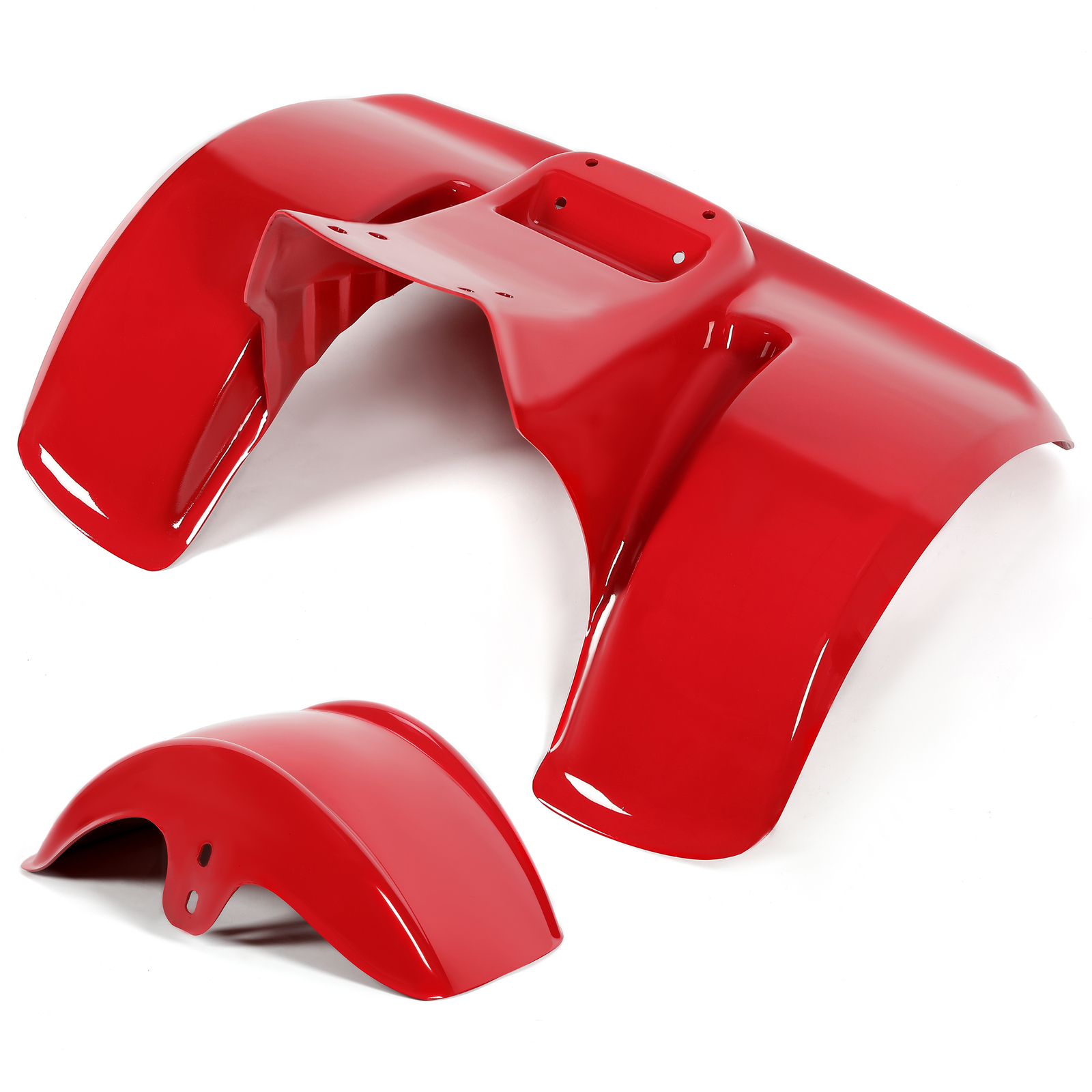 For Honda ATC70 1978-1985 Front and Rear Fender Kit Red Plastic # 119982
