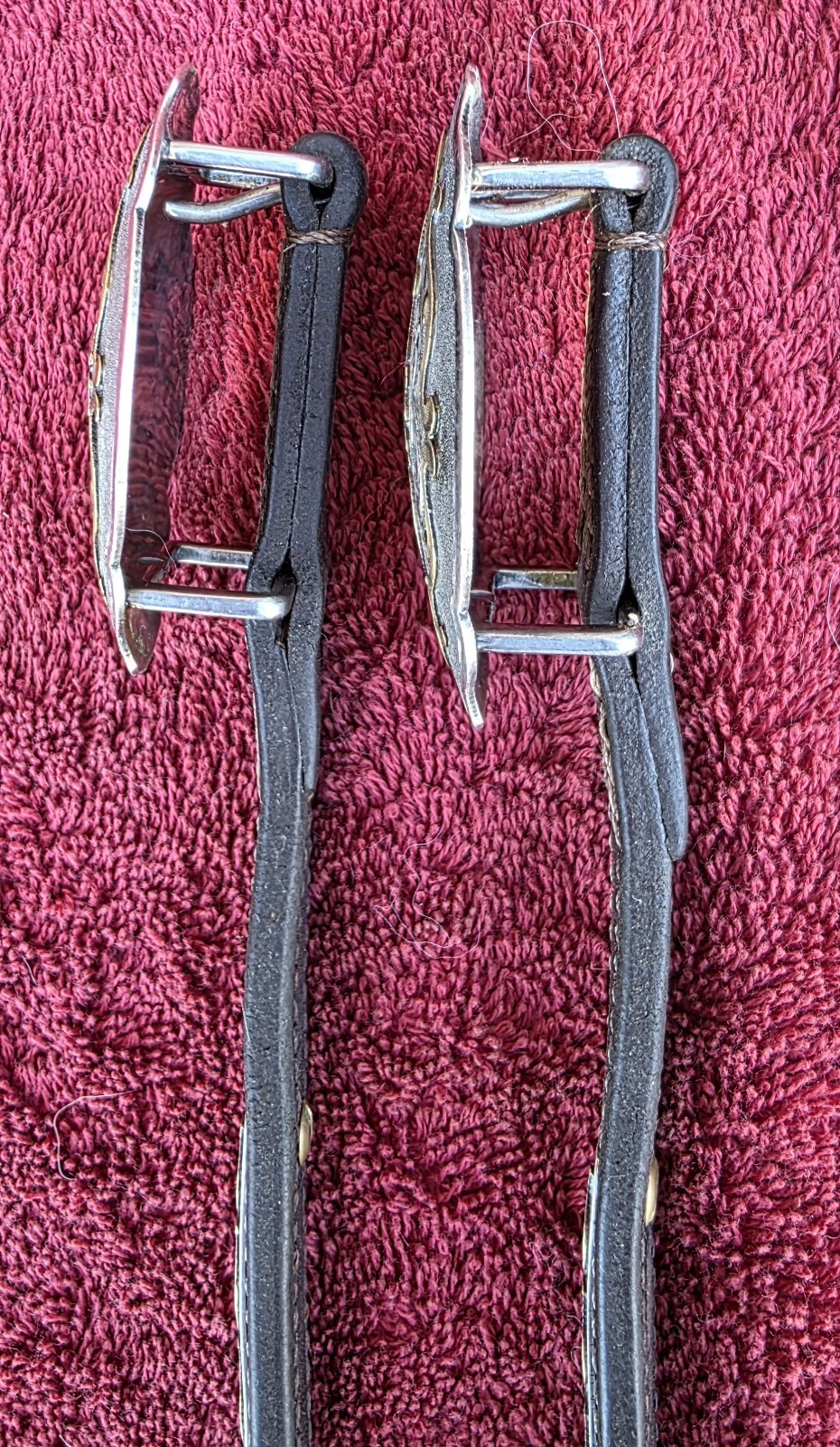 Vintage Victor's Custom Tack Silver &Bronze Headstall And Breast Collar Set MINT