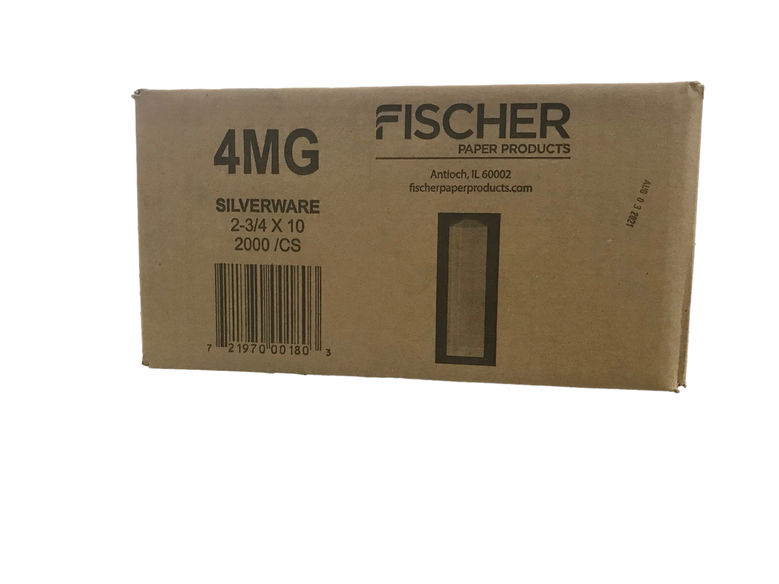 Fischer Silverware Bags and Churro Bags - 2000 Bags - White - Free Shipping