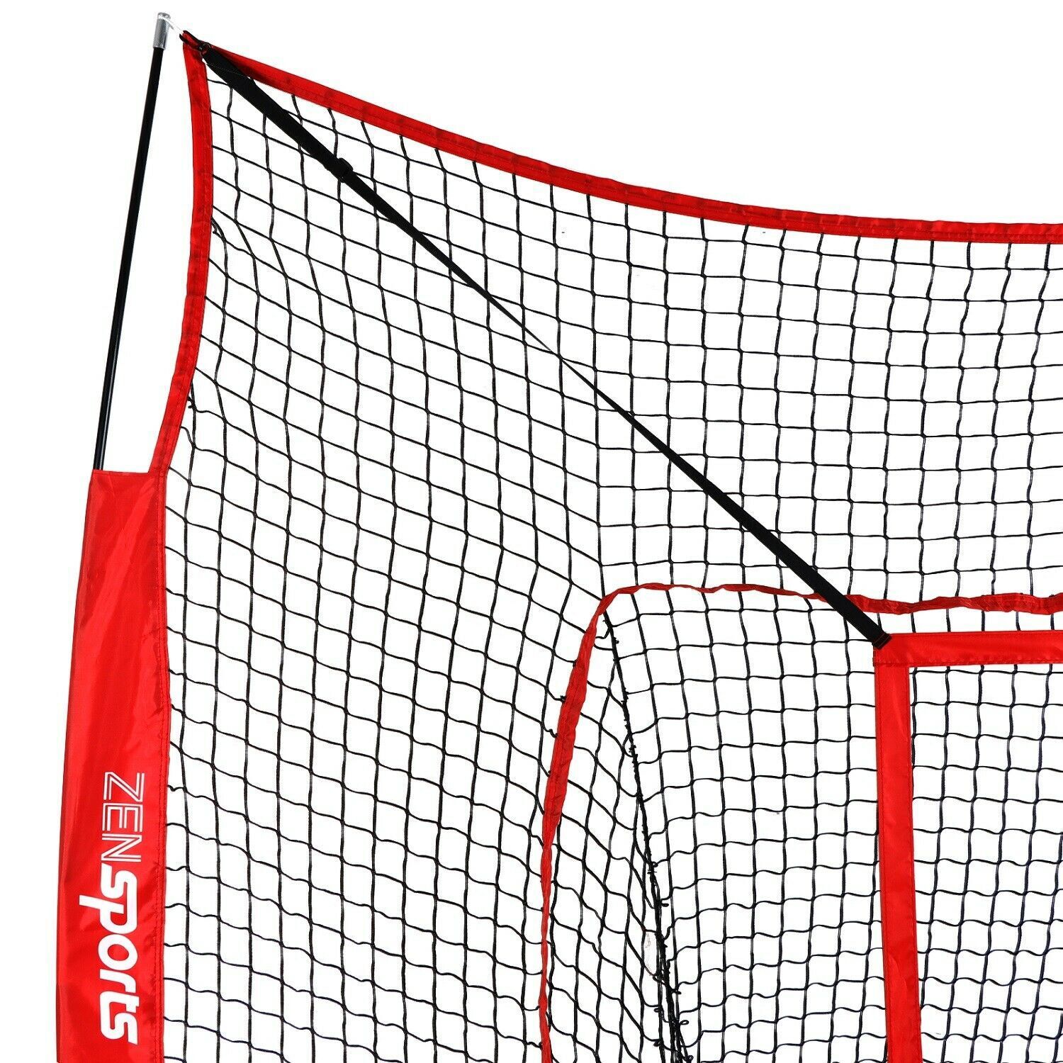 Portable 7x7’ Baseball Softball Practice HittingTraining Net w/ Strike Zone &Bag