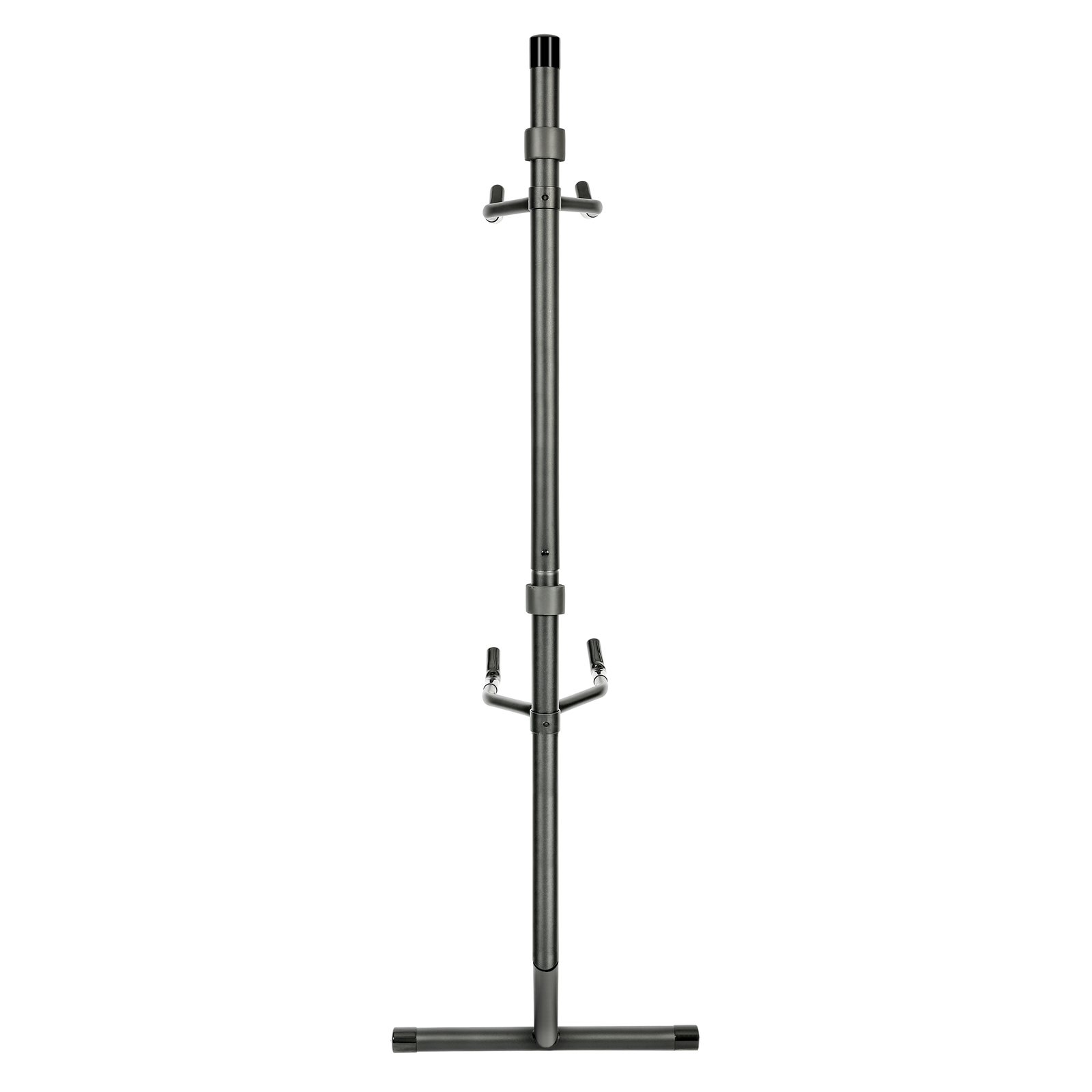 Bike Storage Gravity Stand Space-Saving Bike Rack W/Adjustable Arm Holds 2 Bikes