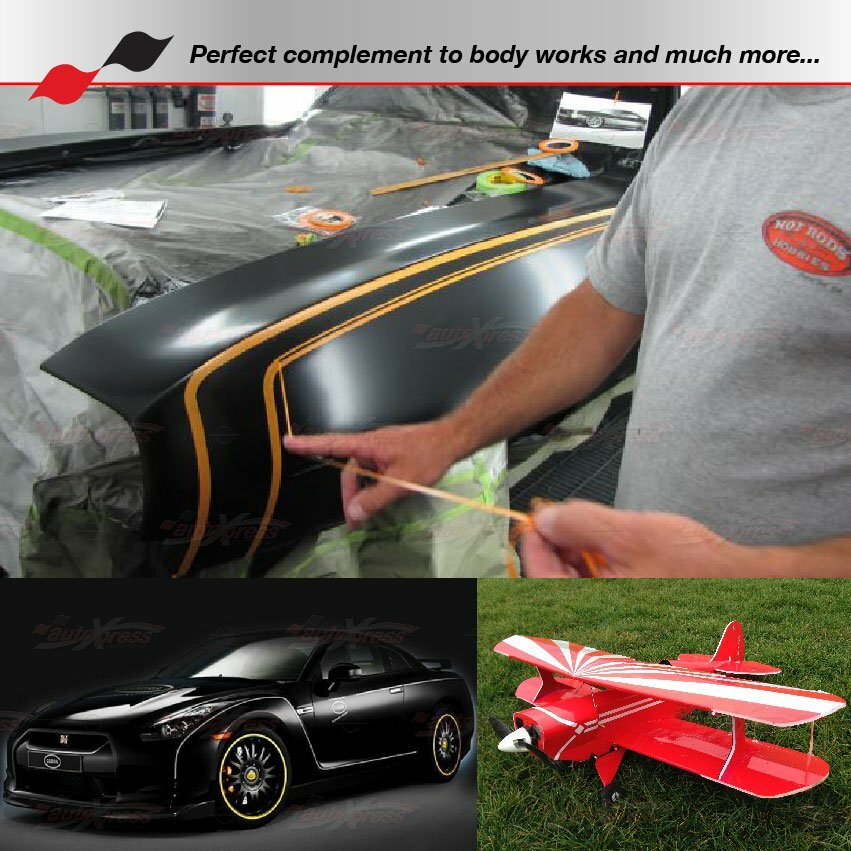 1/4" Roll Vinyl Pinstriping Pin Stripe Solid Line Car Tape Decal Stickers 6mm