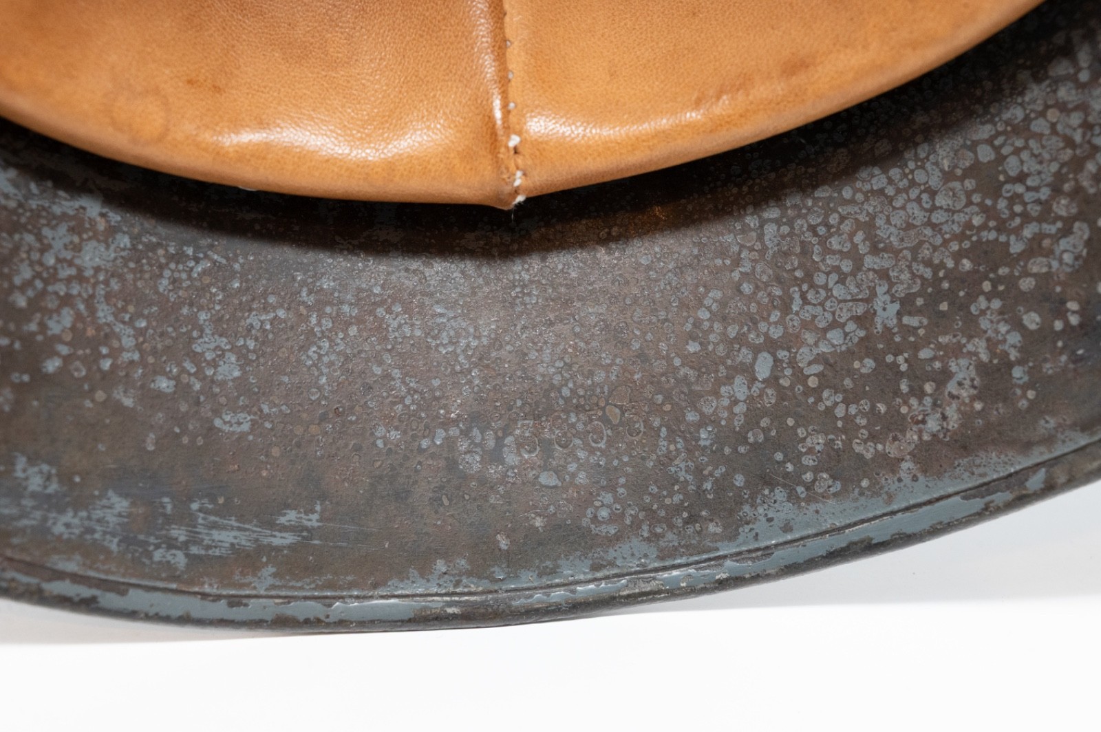 WWII German M35 Luftwaffe Helmet With Reproduction Liner and Chinstrap