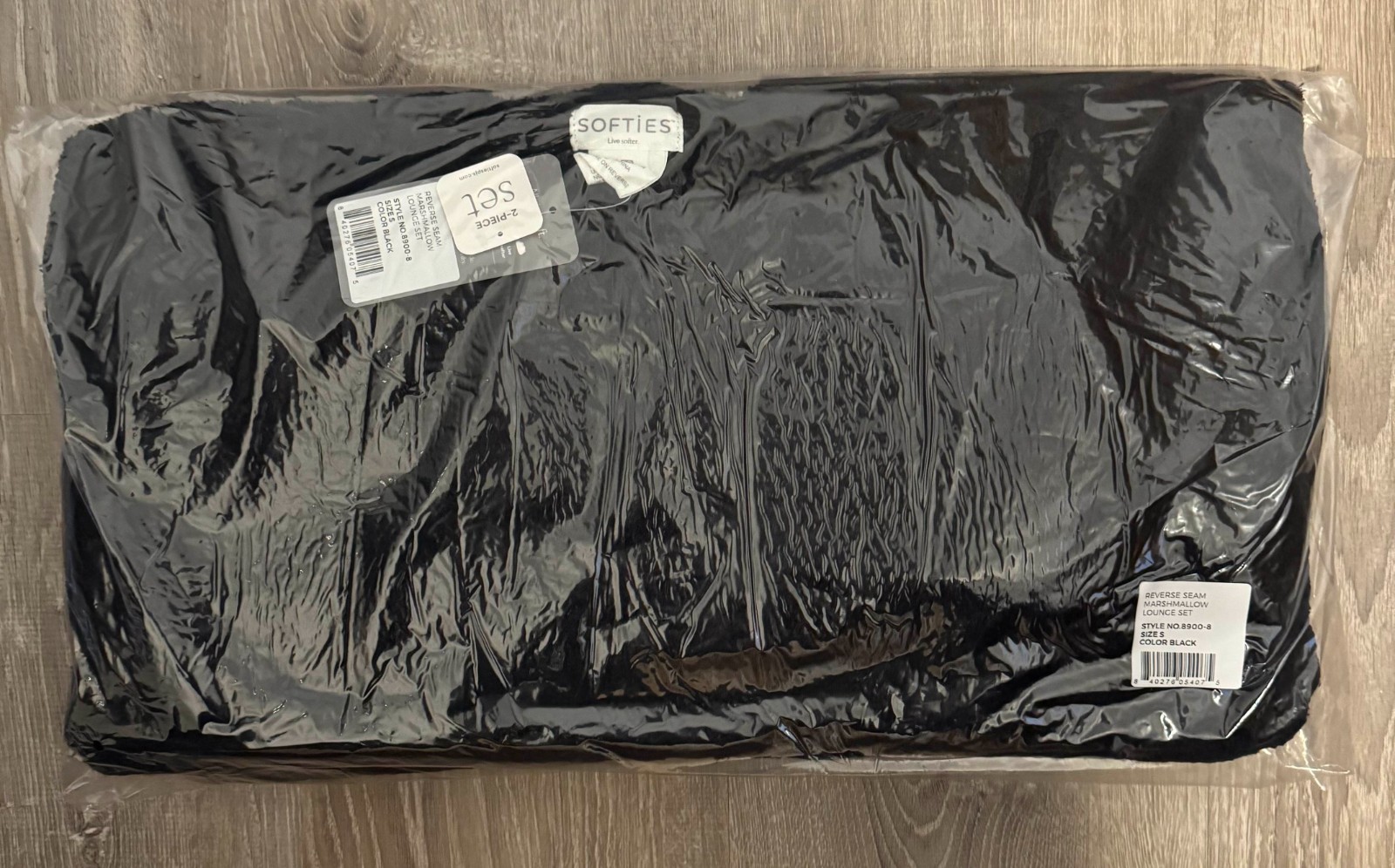 Softies Solid Marshmallow Reverse Seam Crew Neck Lounge Set -CHOOSE SIZE / COLOR