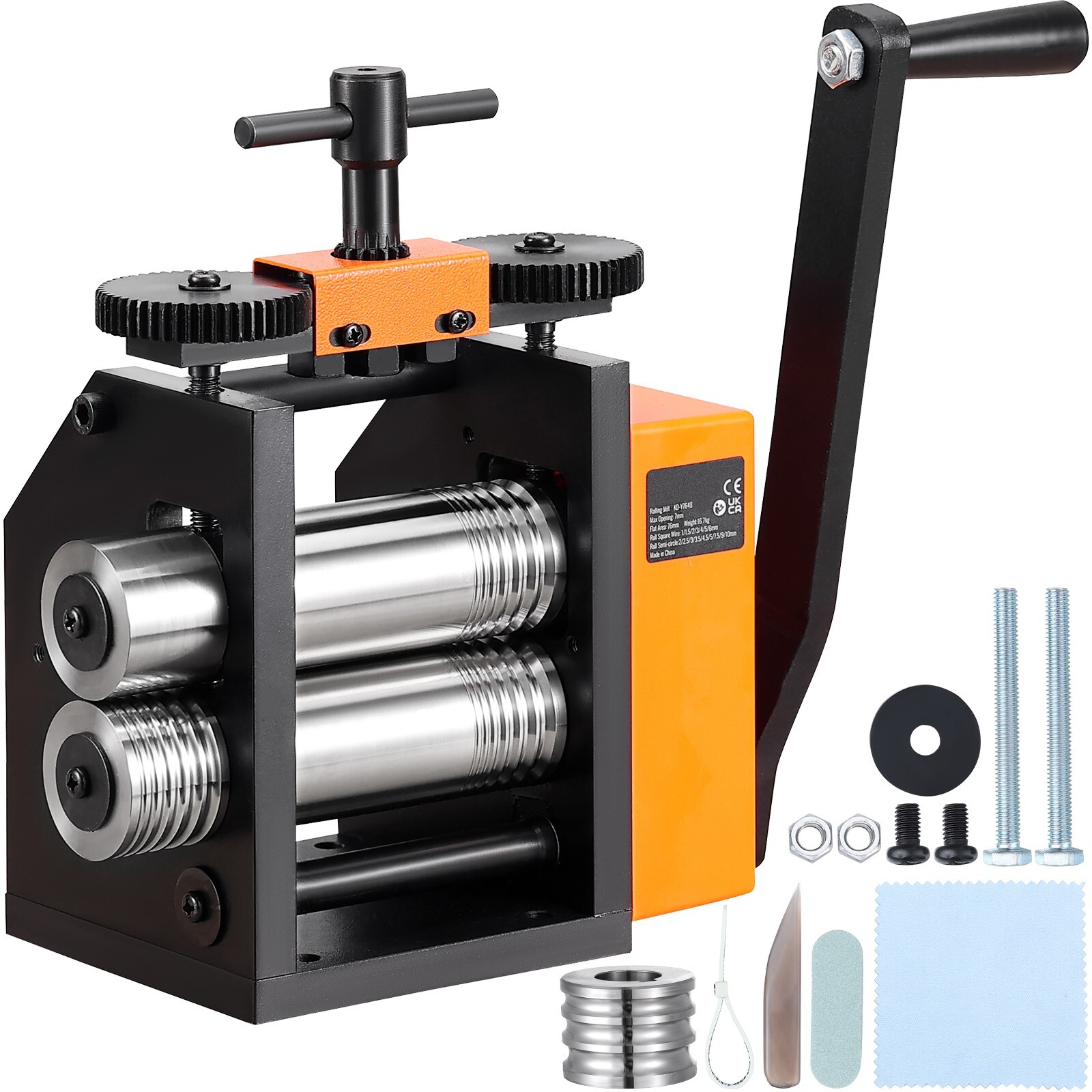 Rolling Mill 3"/76 mm Jewelry Rolling Mill Machine 1: 2 Gear Ratio 3-in-1