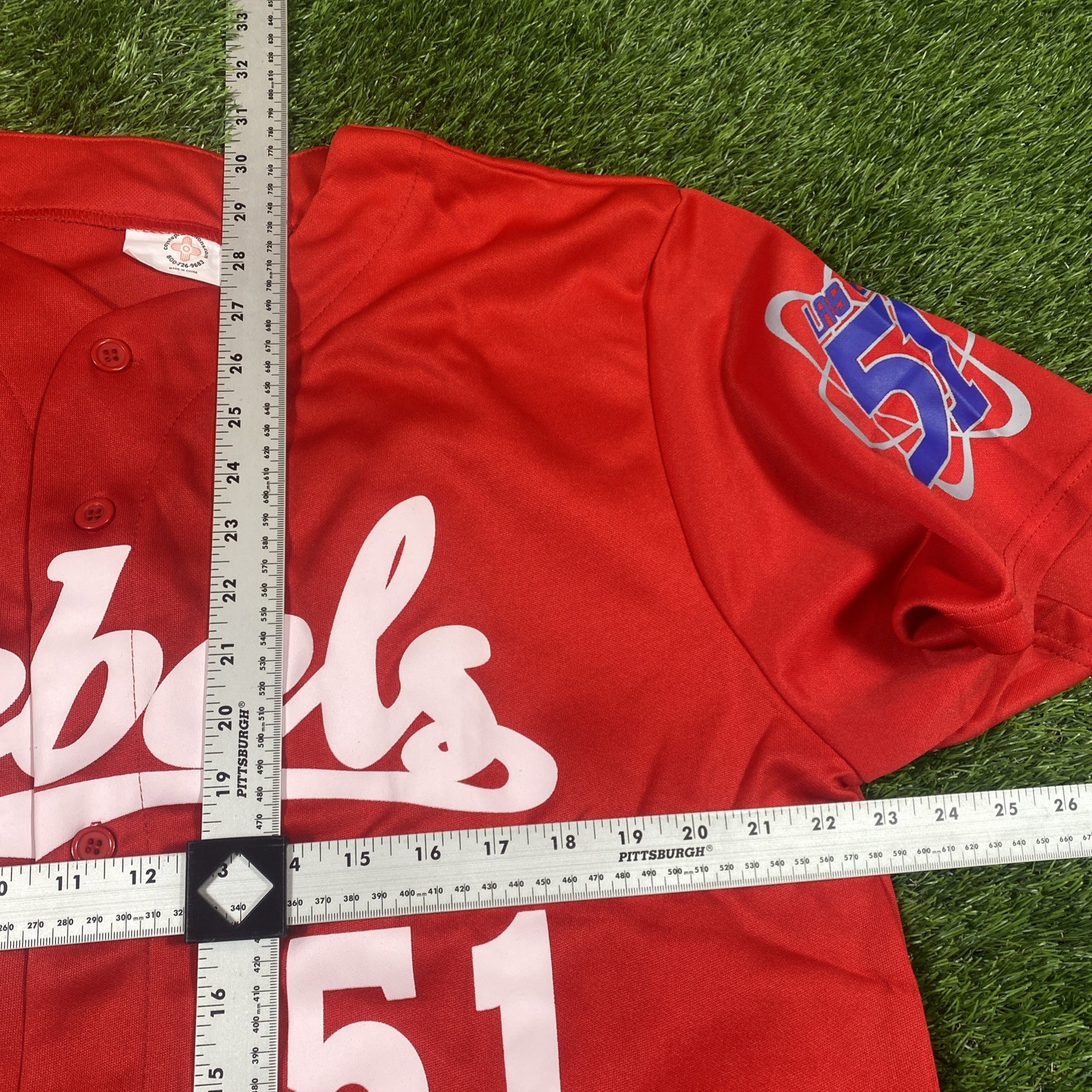 UNLV Rebels Baseball Jersey Mens Xl Red Ncaa #51 Stadium Issue