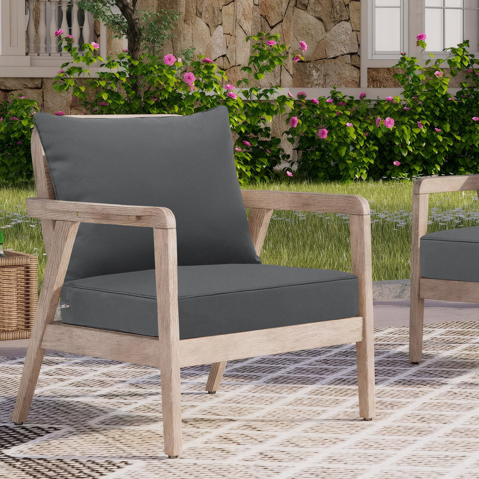 Outdoor Seating Cushion Set 22x22 inch Patio Cushions