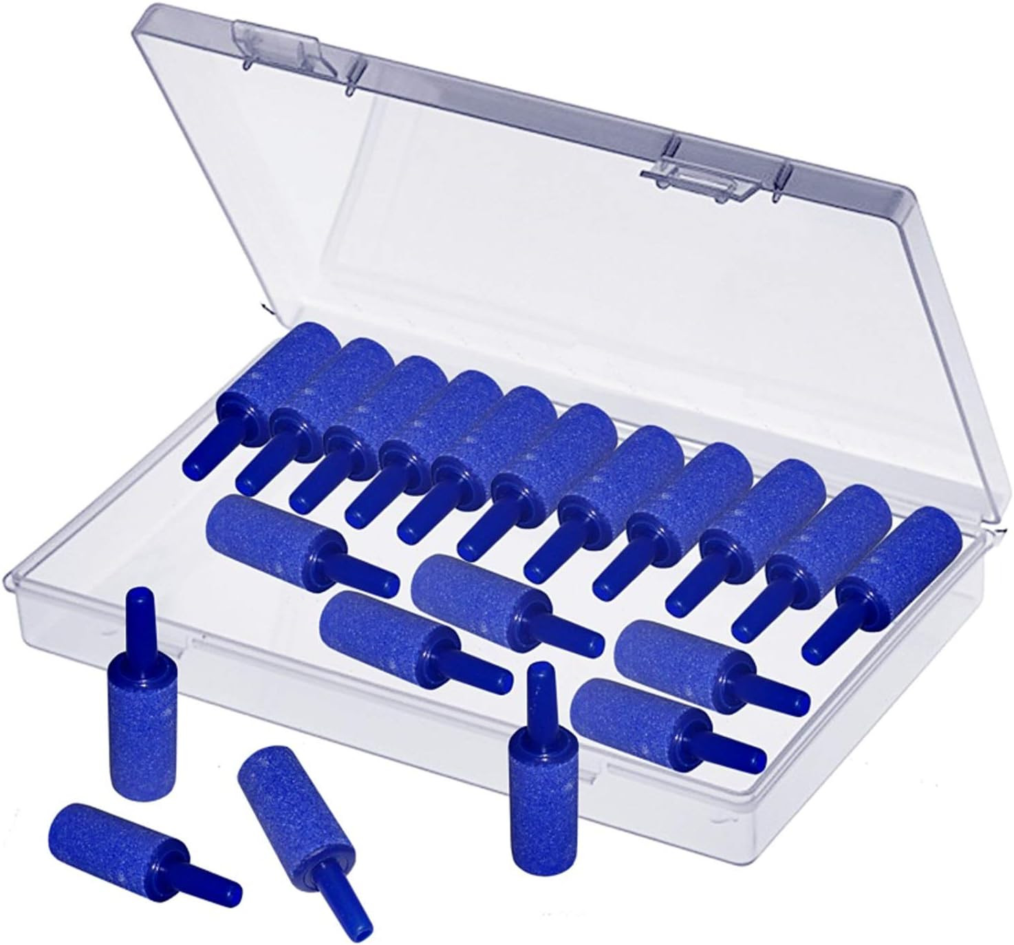 20PCS Aquarium Air Stones 0.47"x1" Bubble Diffuser for Fish Tank Hydroponics