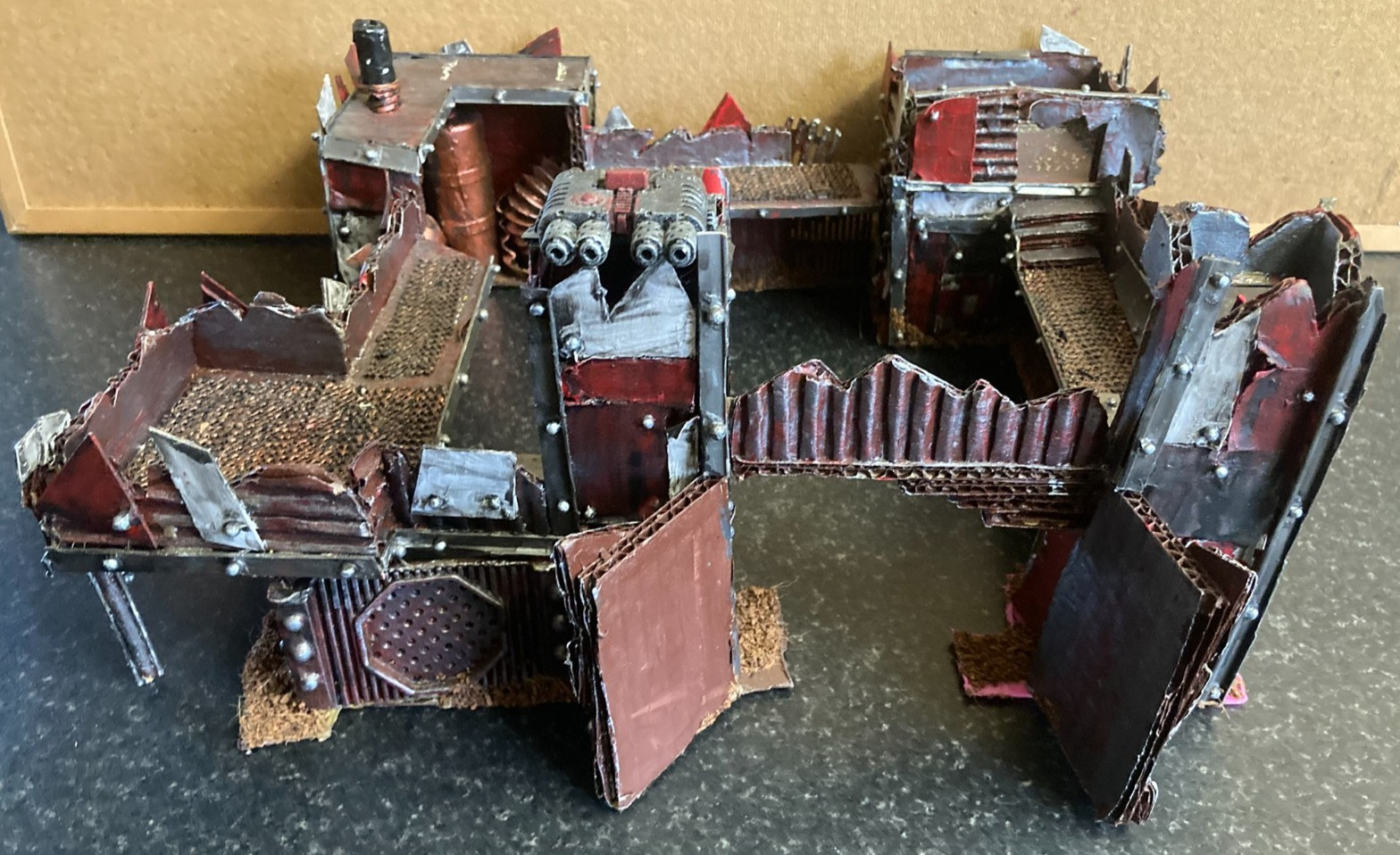 Warhammer 40k ORK FORT STRONGHOLD Building Terrain Scenery Custom Made Excellent