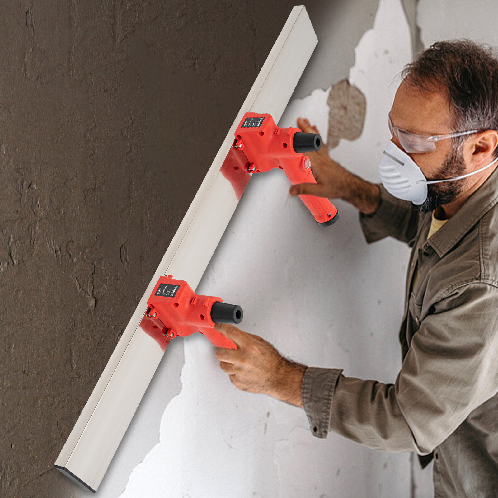 Concrete Vibrating Concrete Finishing Tool Screed Finish Float Stainless Steel