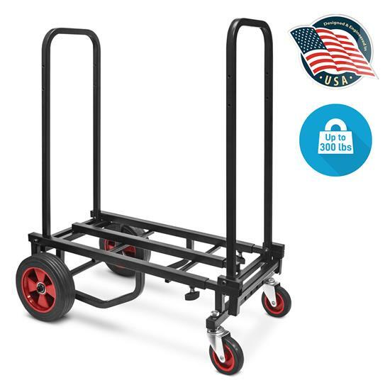 Pyle PKEQ48 Heavy Duty Compact Folding Adjustable Hand Truck/Dolly/Platform Cart