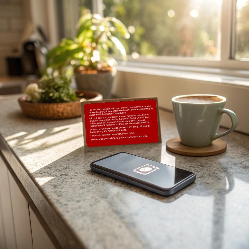 10 PCS Know Your Rights Immigration Red Card - 10 pack, 10pack