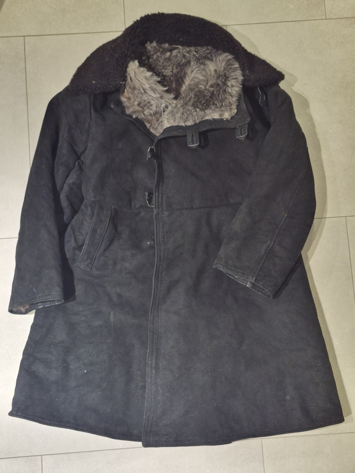 VTG Soviet Army Uniform Military Sheepskin Coat Bekesha Tulup Shearlin 58/3 NEW