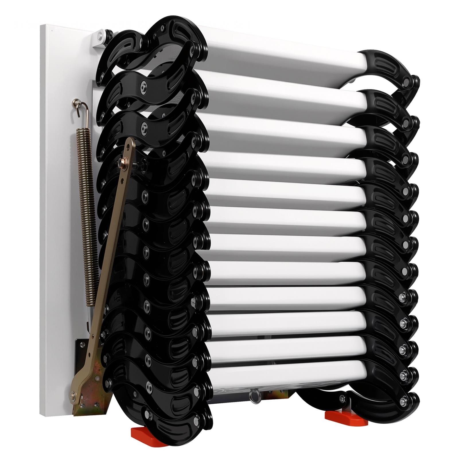 1102lb Anti-Slip Attic Ladder,Wall-Mounted Attic Ladder Pull Down System forRoof