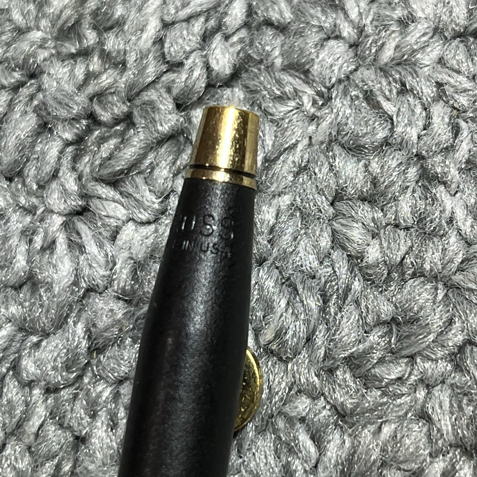 Vintage Cross Ballpoint Pen Rainbow Macintosh Apple Logo Black Gold