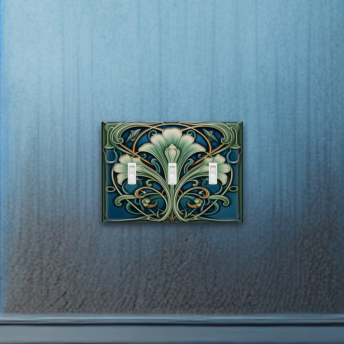 Art Nouveau Vine-stained glass design Light Switch Plate outlet cover home decor