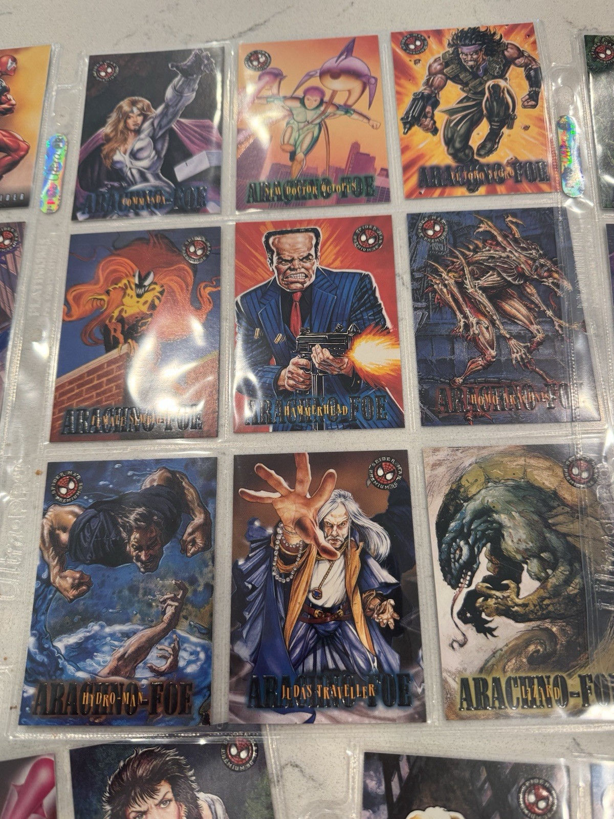 1996 Skybox Marvel Spider-Man Premium - Complete 100 Card Set