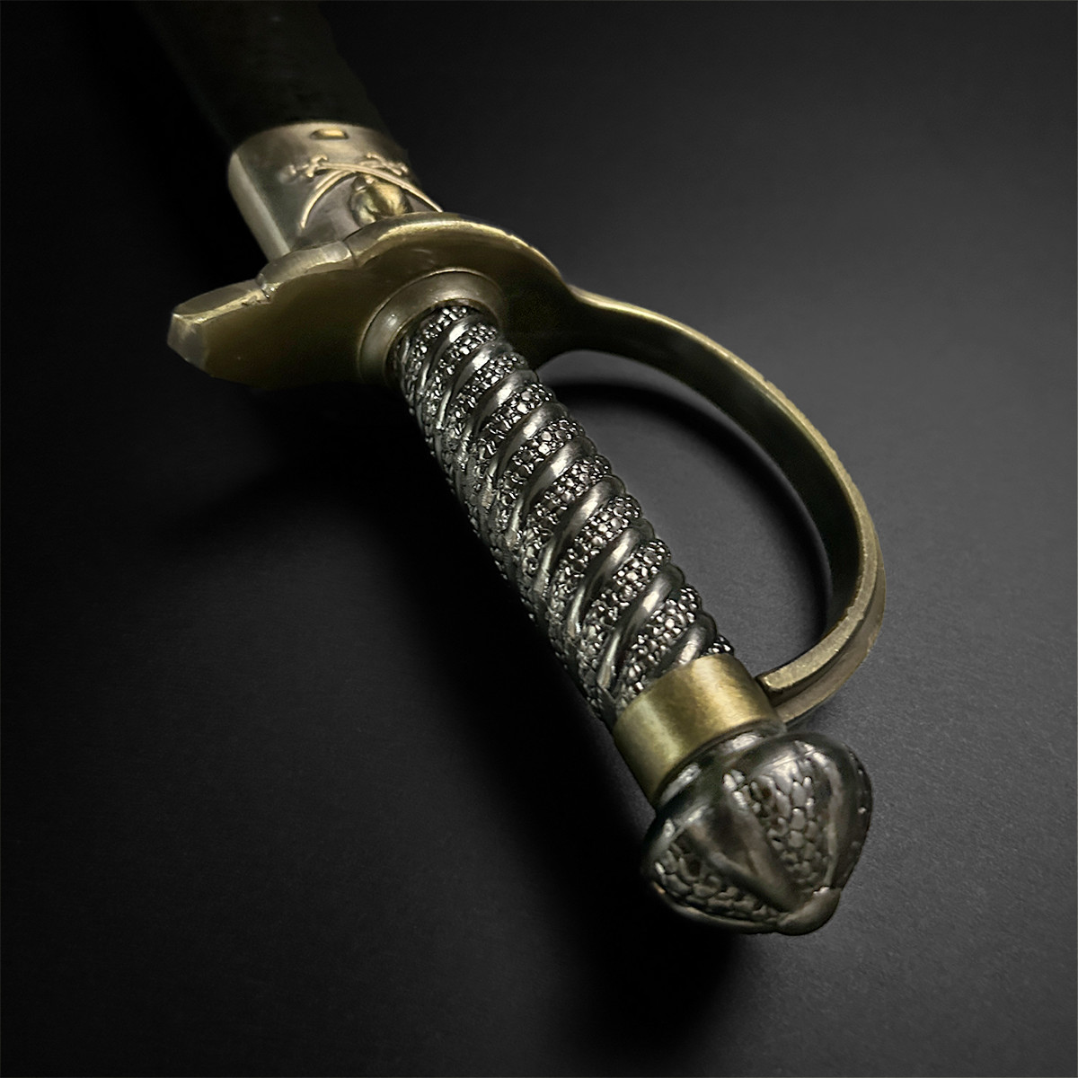 P.S. Caribbean Pirate Sword Pirate Cutlass Saber Sword (Brass Hilt)