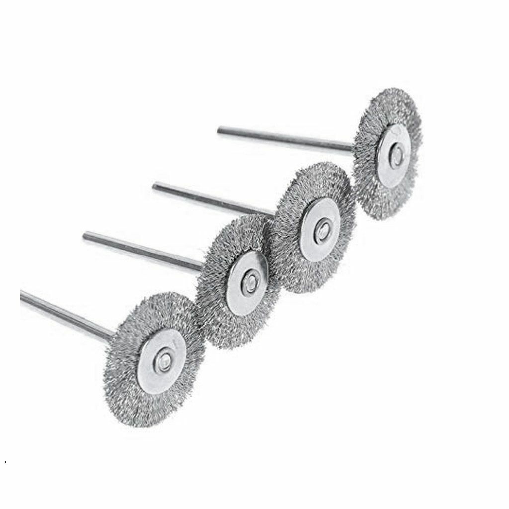50Pack/Set Stainless Steel Wire Brush For Dremel Rotary Tool die grinder wheel