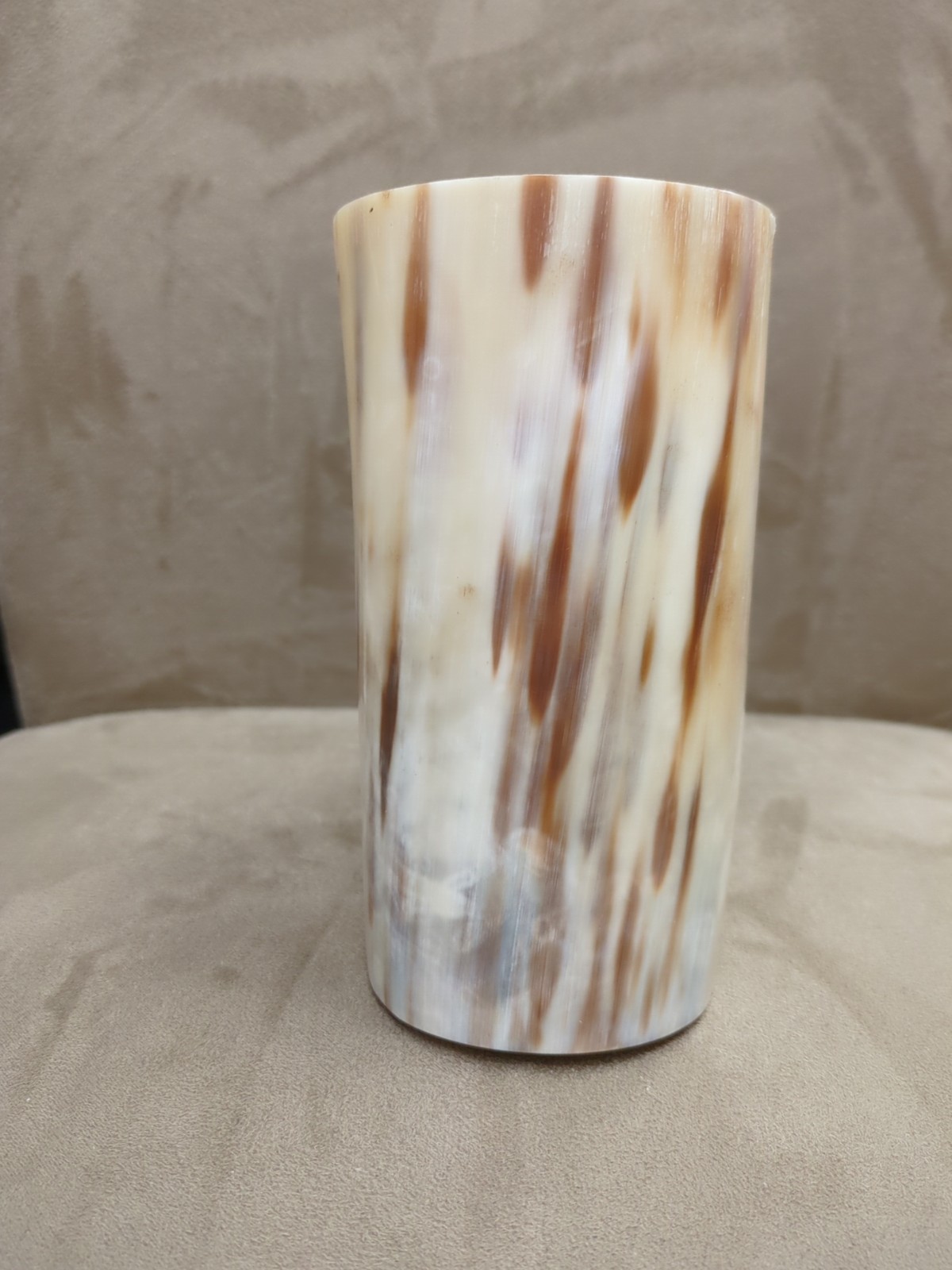 Carved Horn Mug