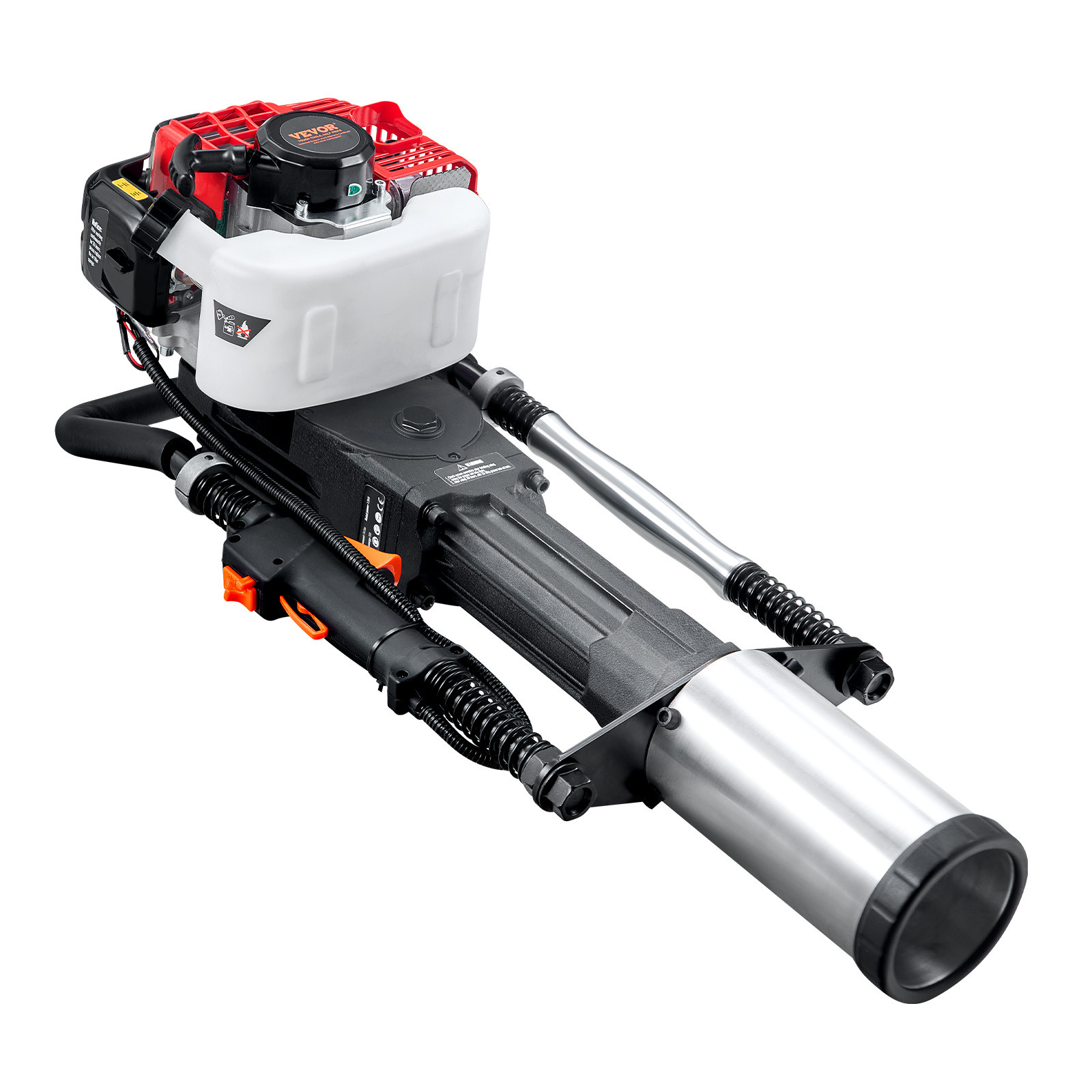 VEVOR 52cc Gas Powered T Post Driver 2 Stroke Fence Piling Pounder w/ 3 Head