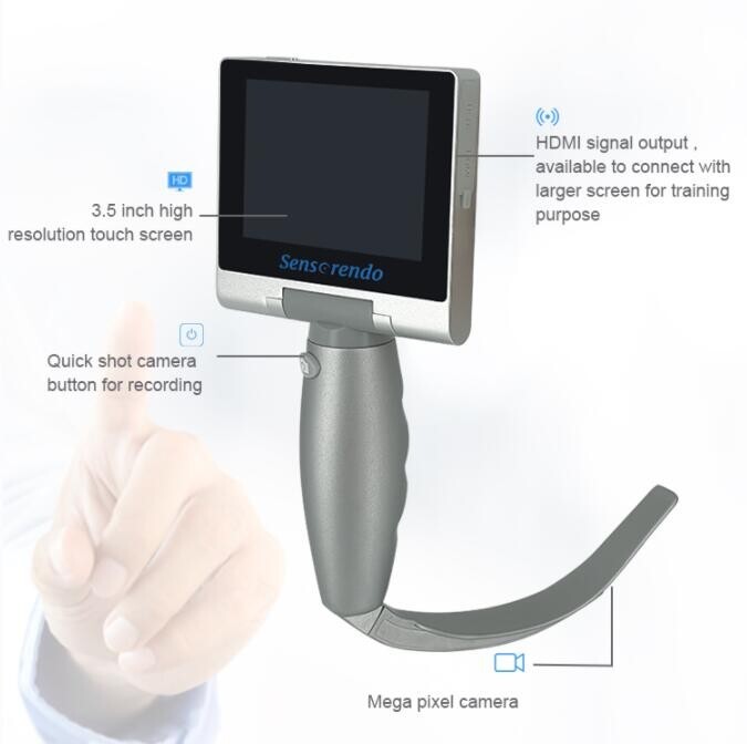 (US Delivery) Video Laryngoscope complete set (MIL0/MAC1/MAC2/MAC3/MAC4/D-Blade)