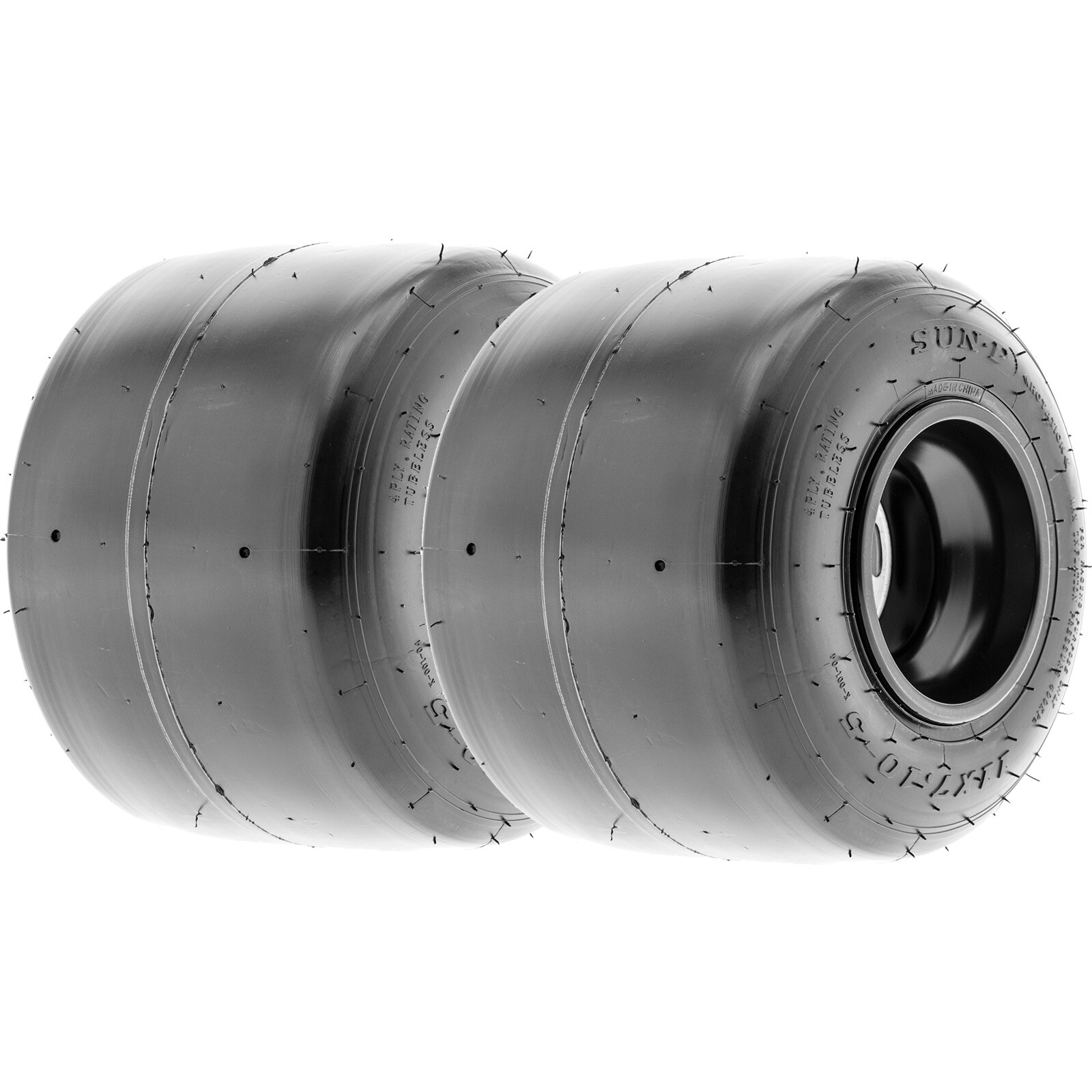 BUNDLE - SunF 10x4.5.00-5 11x7.10-5 Race Go Kart Tire 4 PR K001