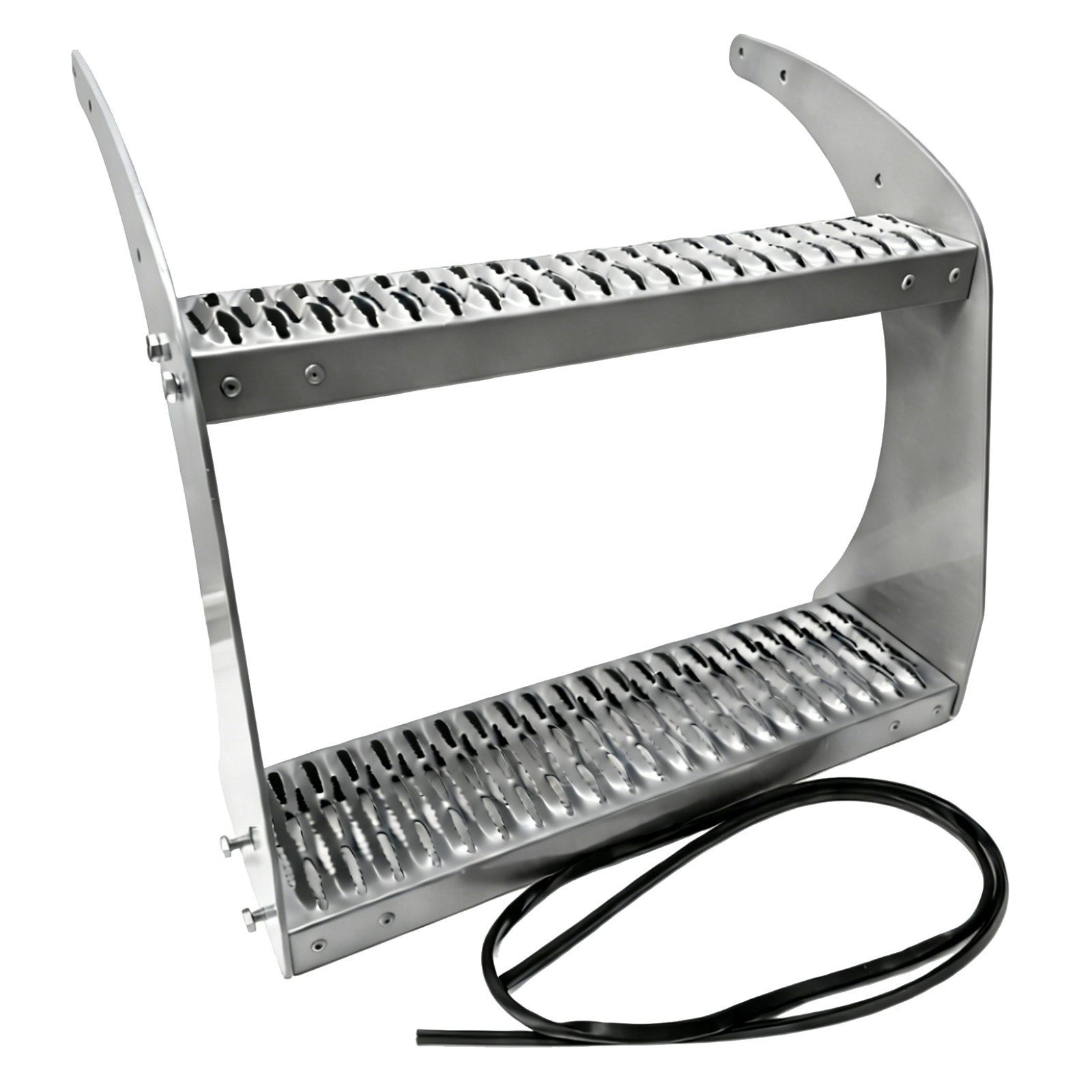 26" Fuel Tank Step For Peterbilt 389 All Models Silvery Non-Slip Fuel Tank Stair